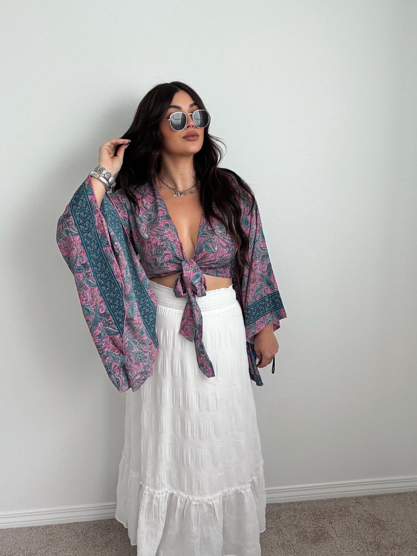 “Indio” Boho Tie Top (ONESIZE)