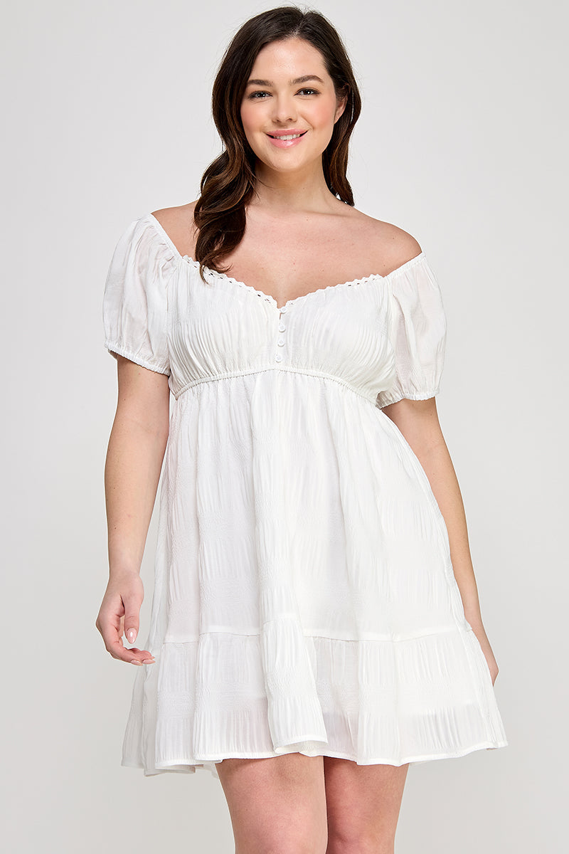 “Hillary” Short Sleeve Dress