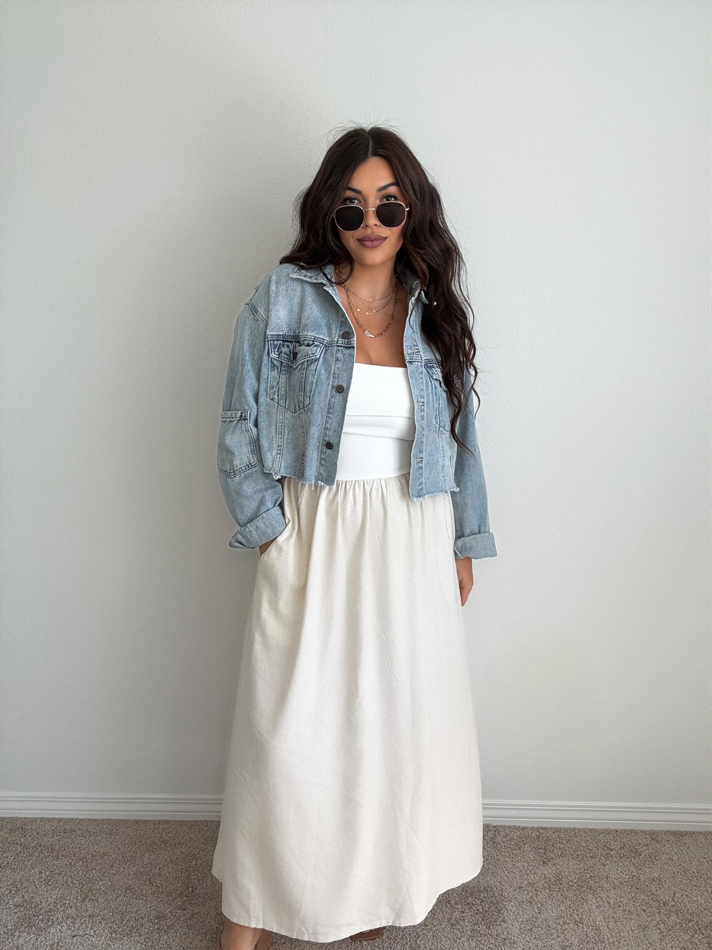 “Chasing Dreams” Mixed Strapless Dress