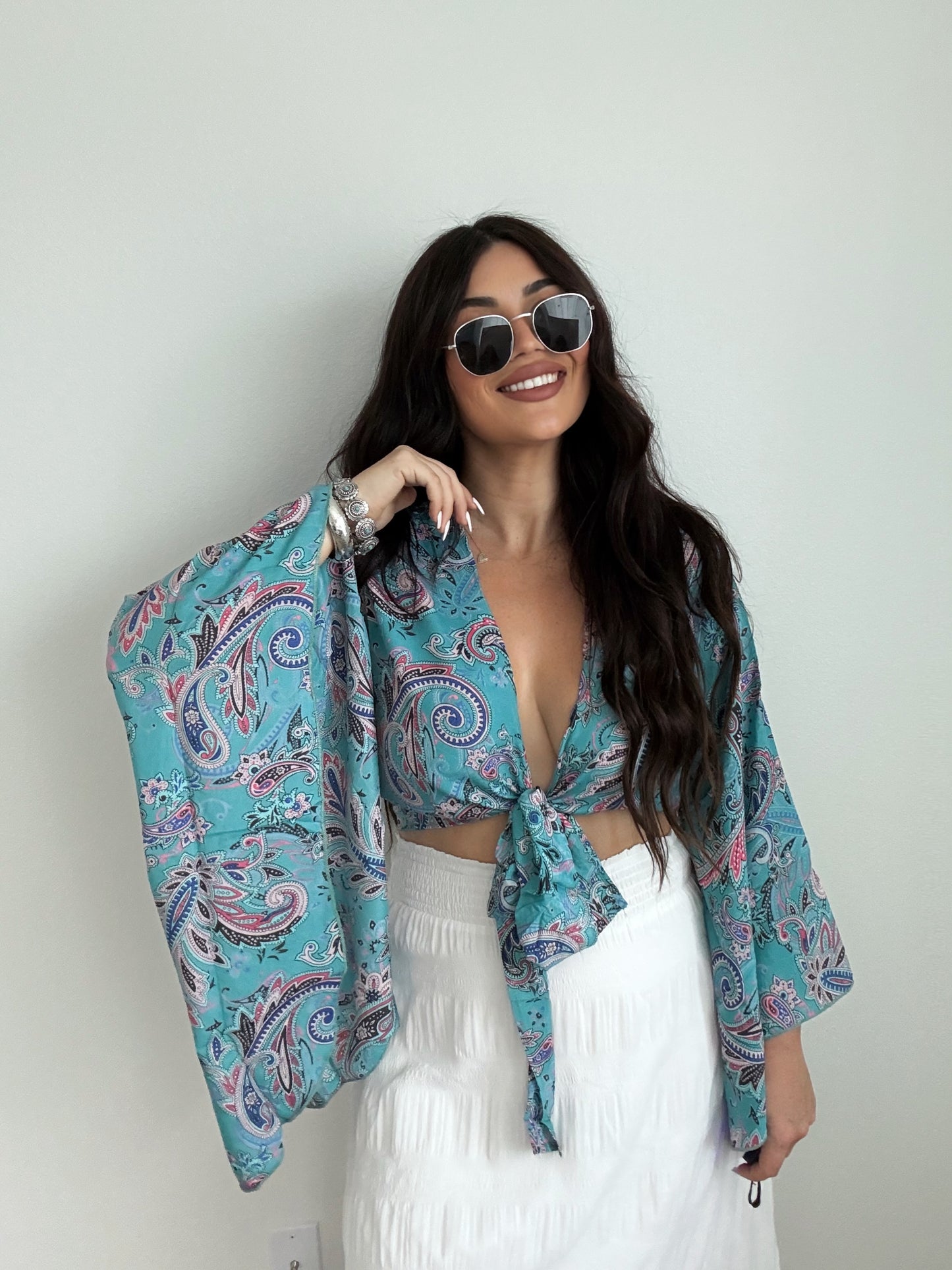 “Indio” Boho Tie Top (ONESIZE)