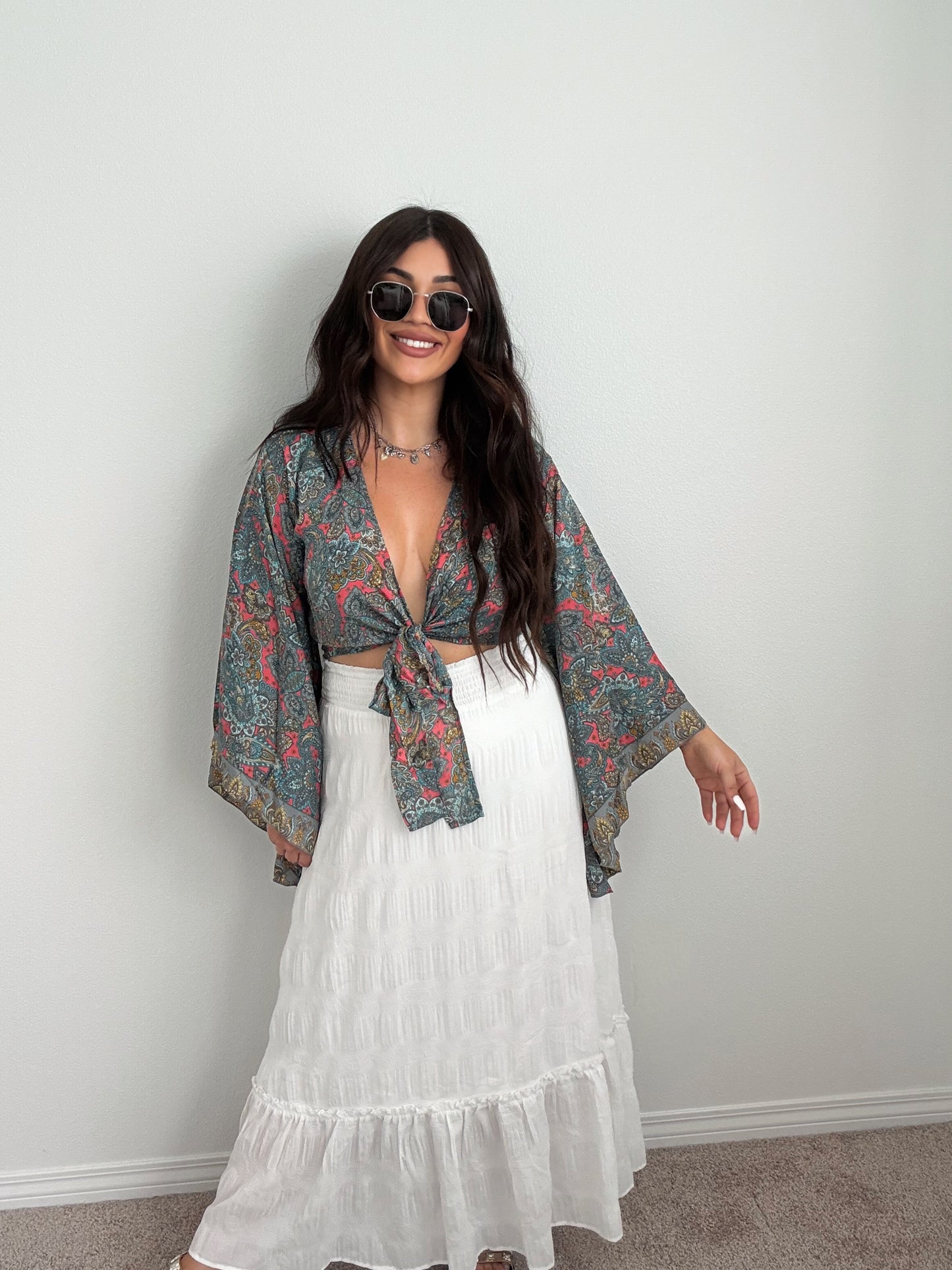 “Indio” Boho Tie Top (ONESIZE)