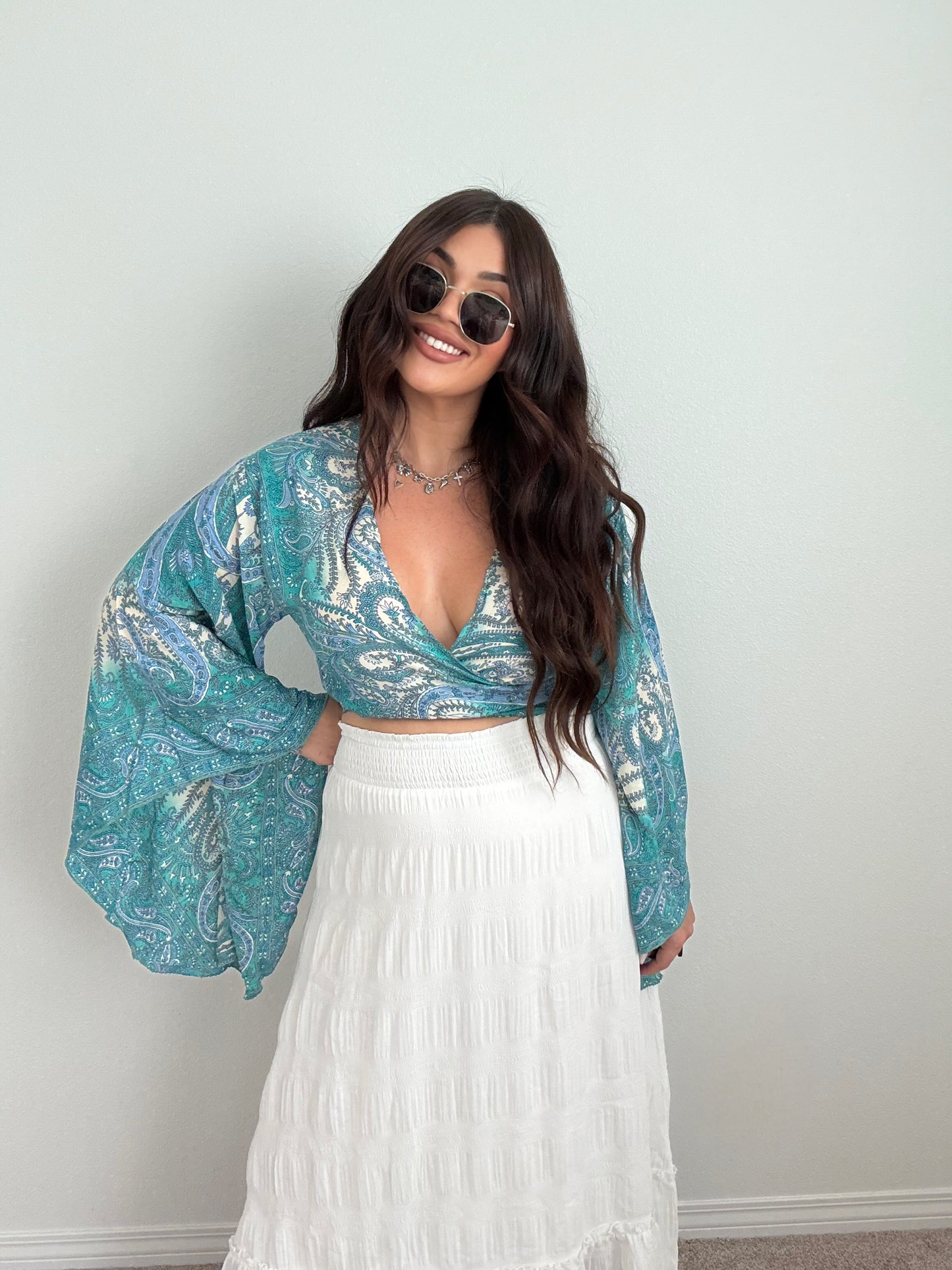 “Indio” Boho Tie Top (ONESIZE)