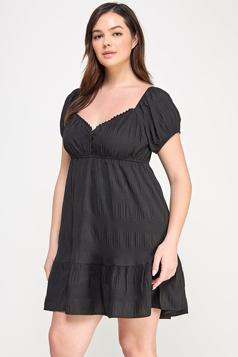 “Hillary” Short Sleeve Dress