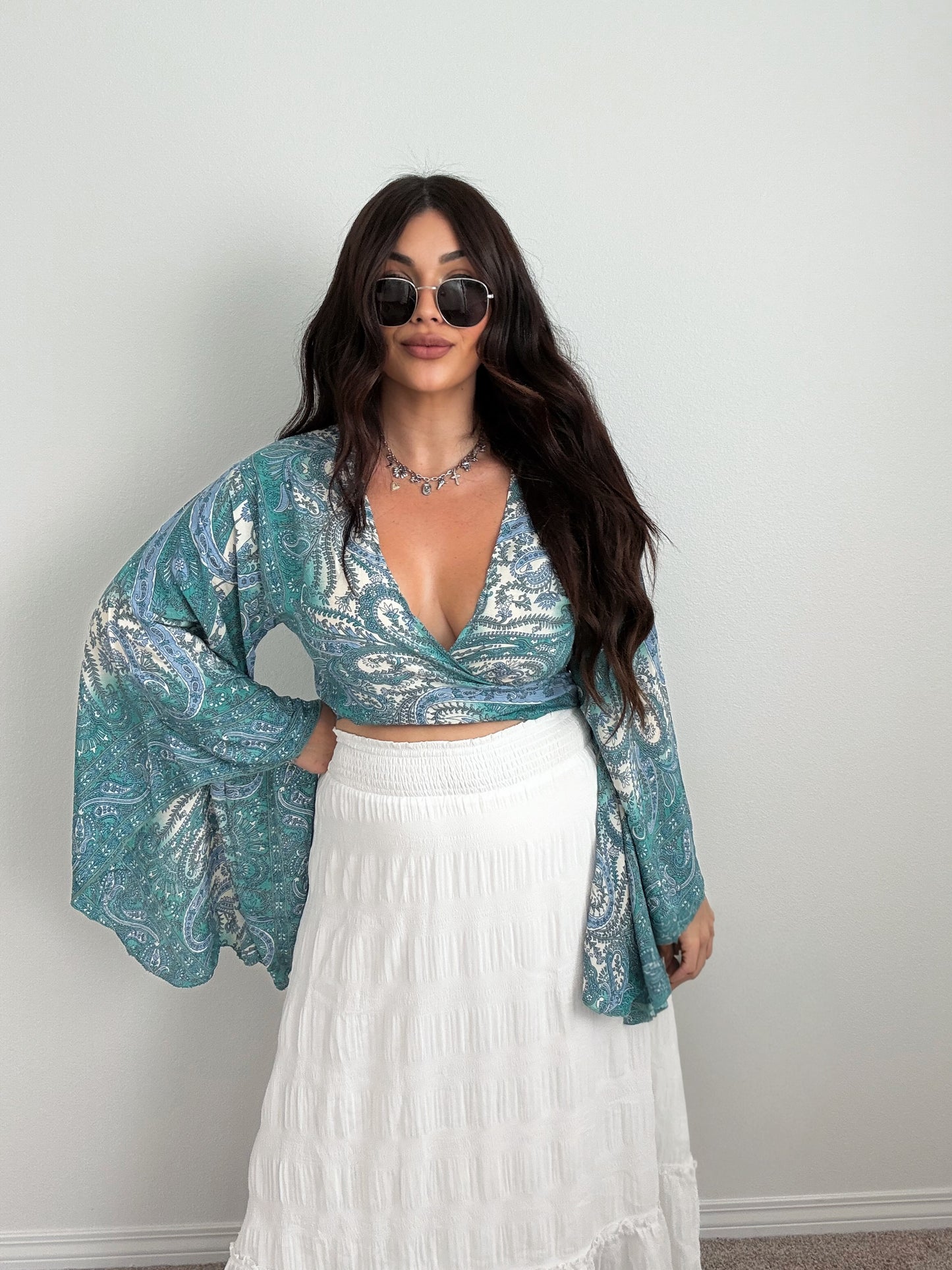 “Indio” Boho Tie Top (ONESIZE)