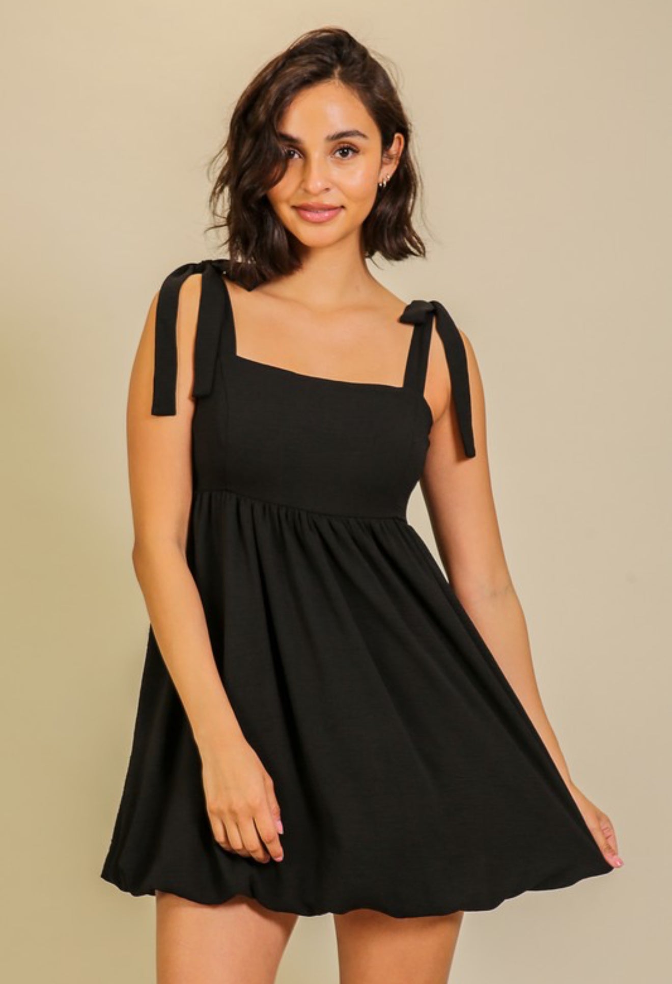 “Emma” Tie Short Dress