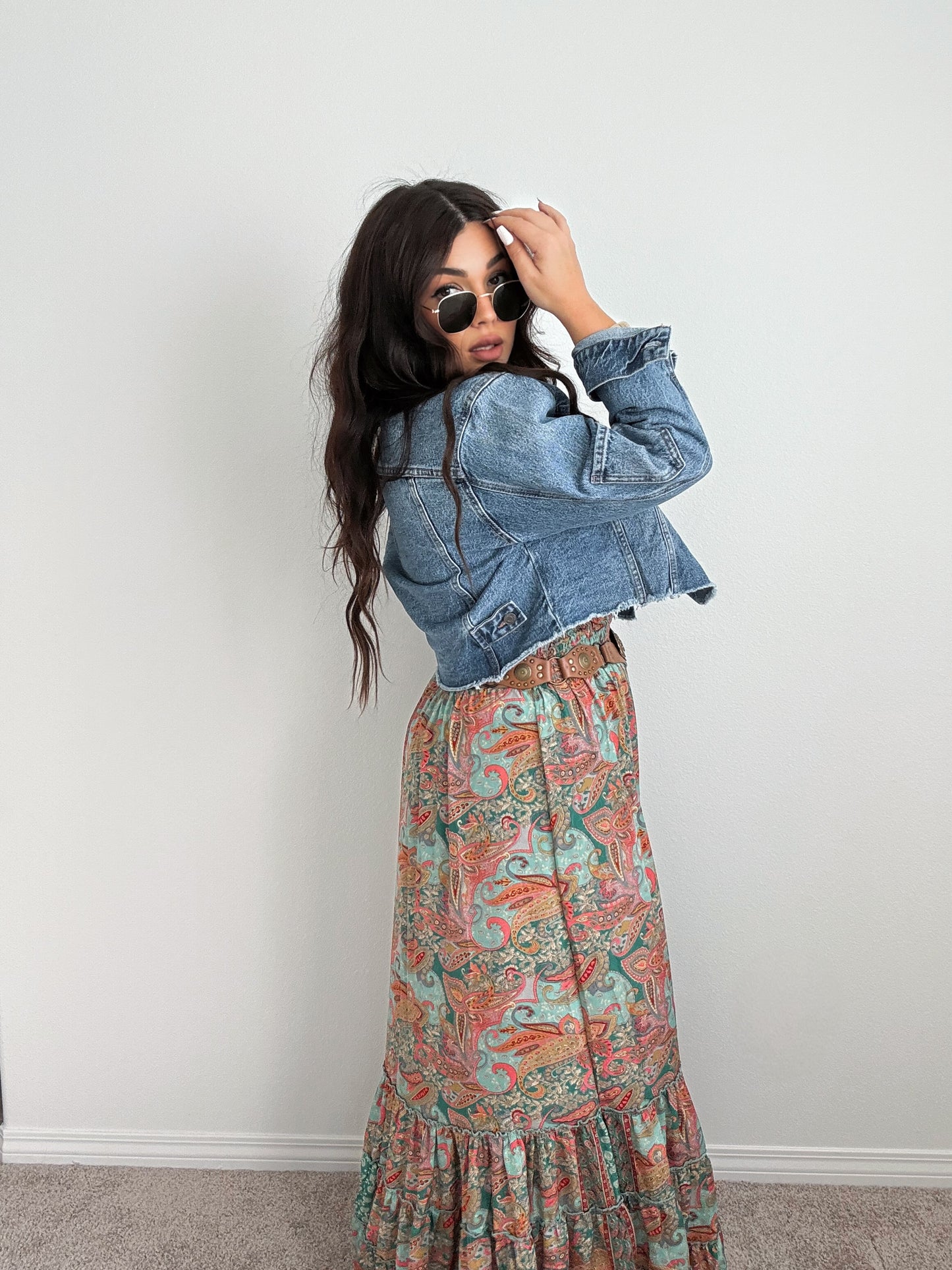“Austin” denim jacket ( dark wash)