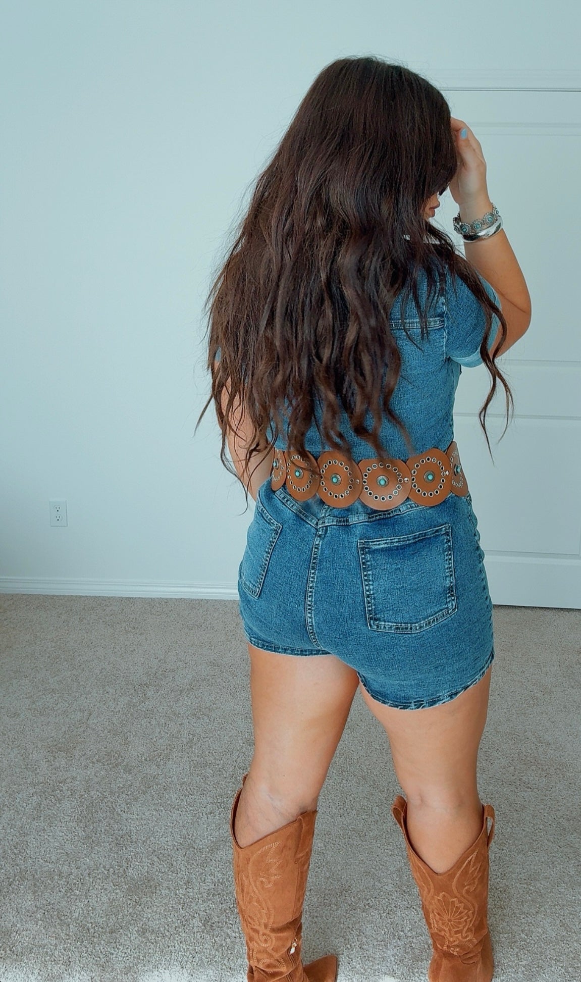 “Morgan” Denim Strech Romper