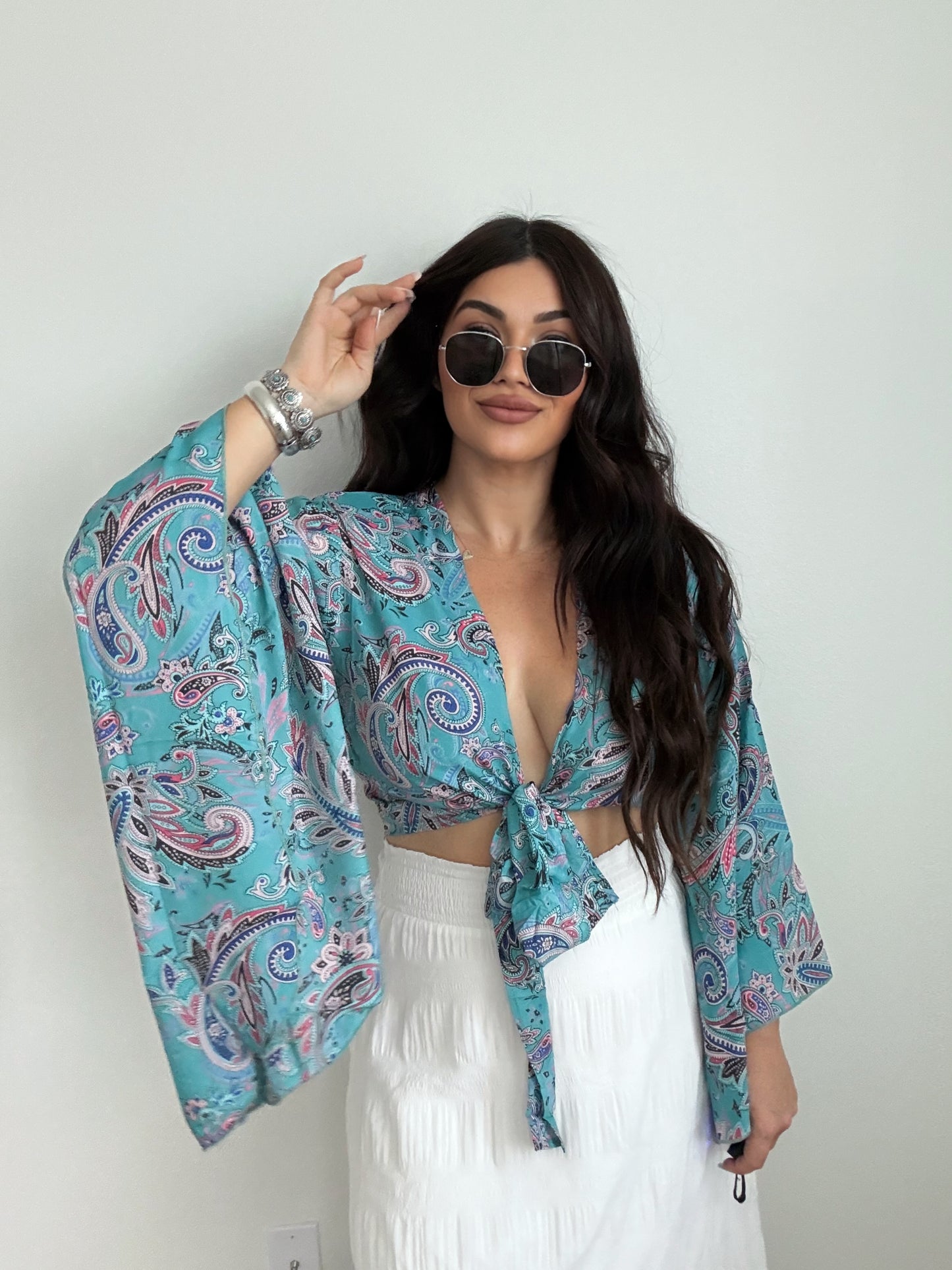 “Indio” Boho Tie Top (ONESIZE)