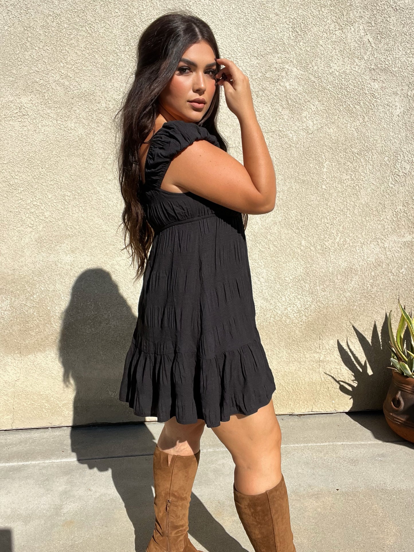 “Hillary” Short Sleeve Dress