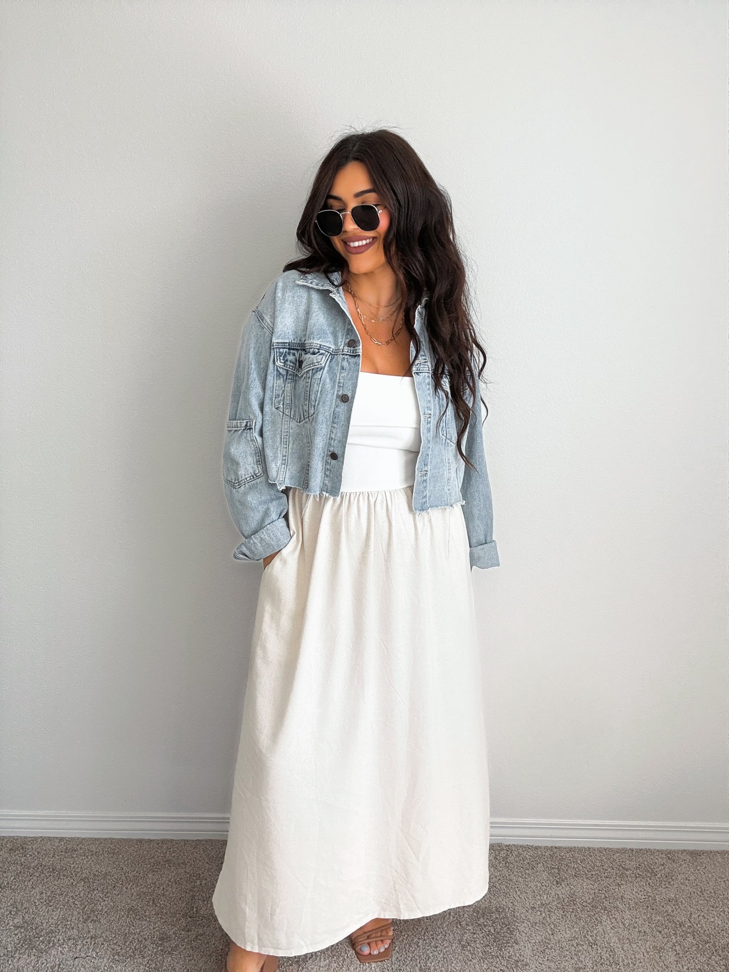 “Chasing Dreams” Mixed Strapless Dress