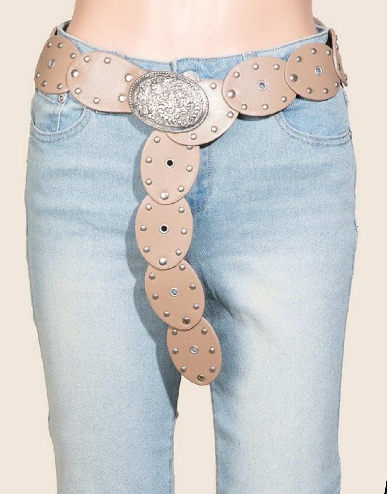 “Houstin” western oval belt