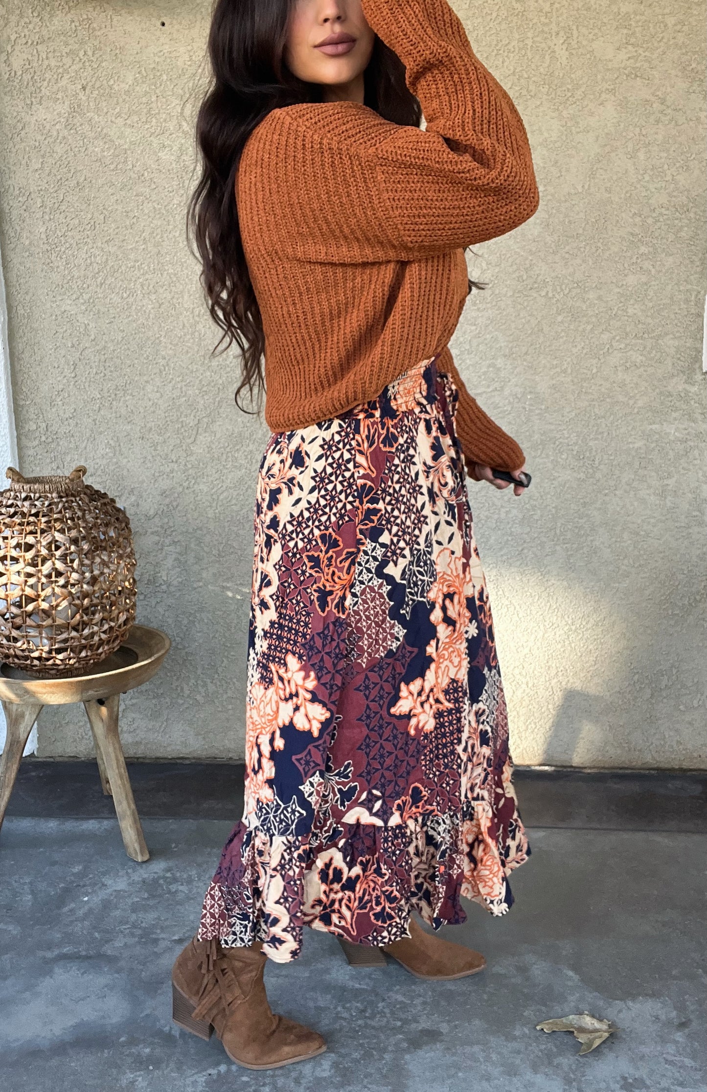 “Kelly” patchwork skirt
