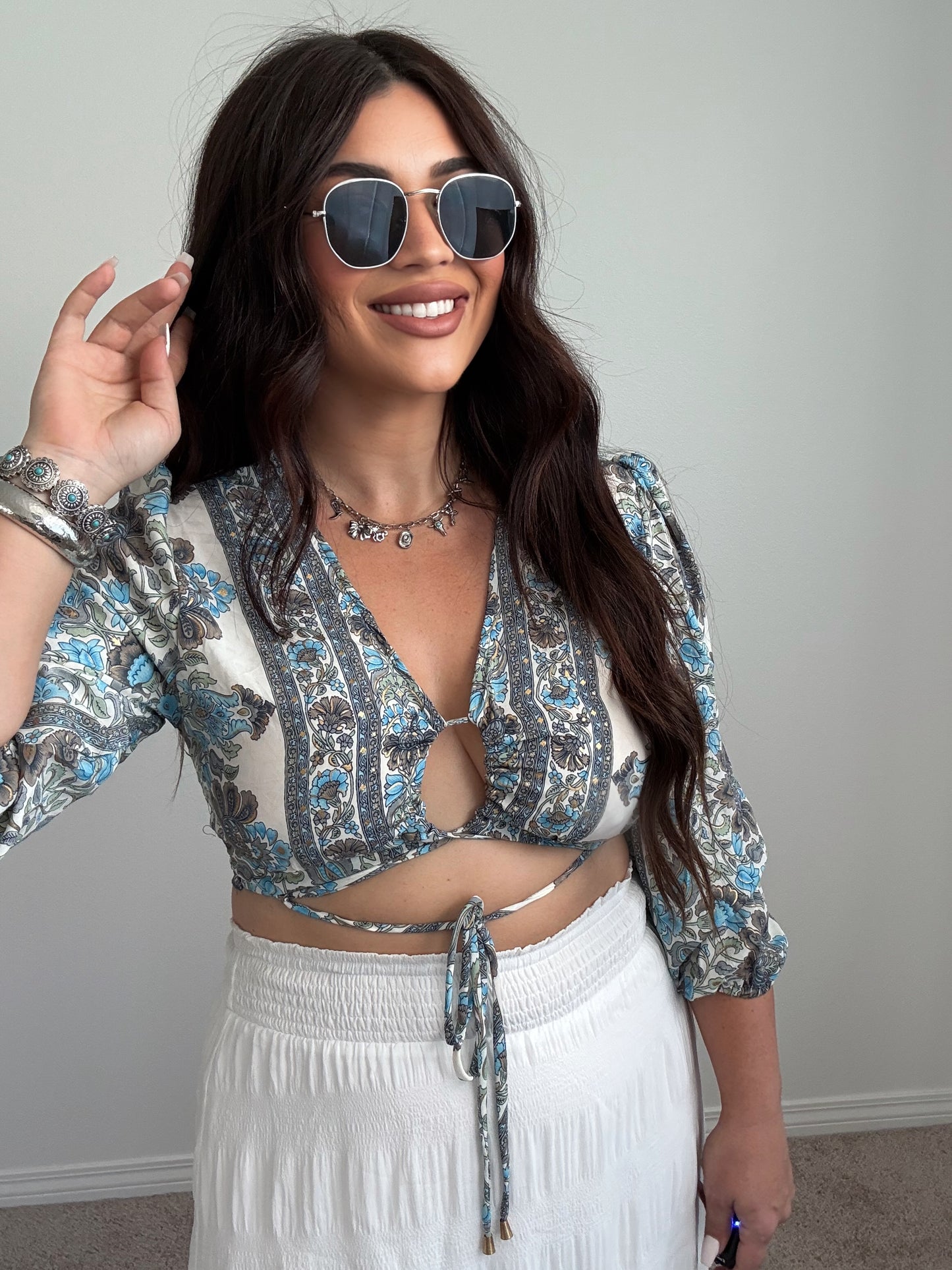 Boho Tie top (one size)