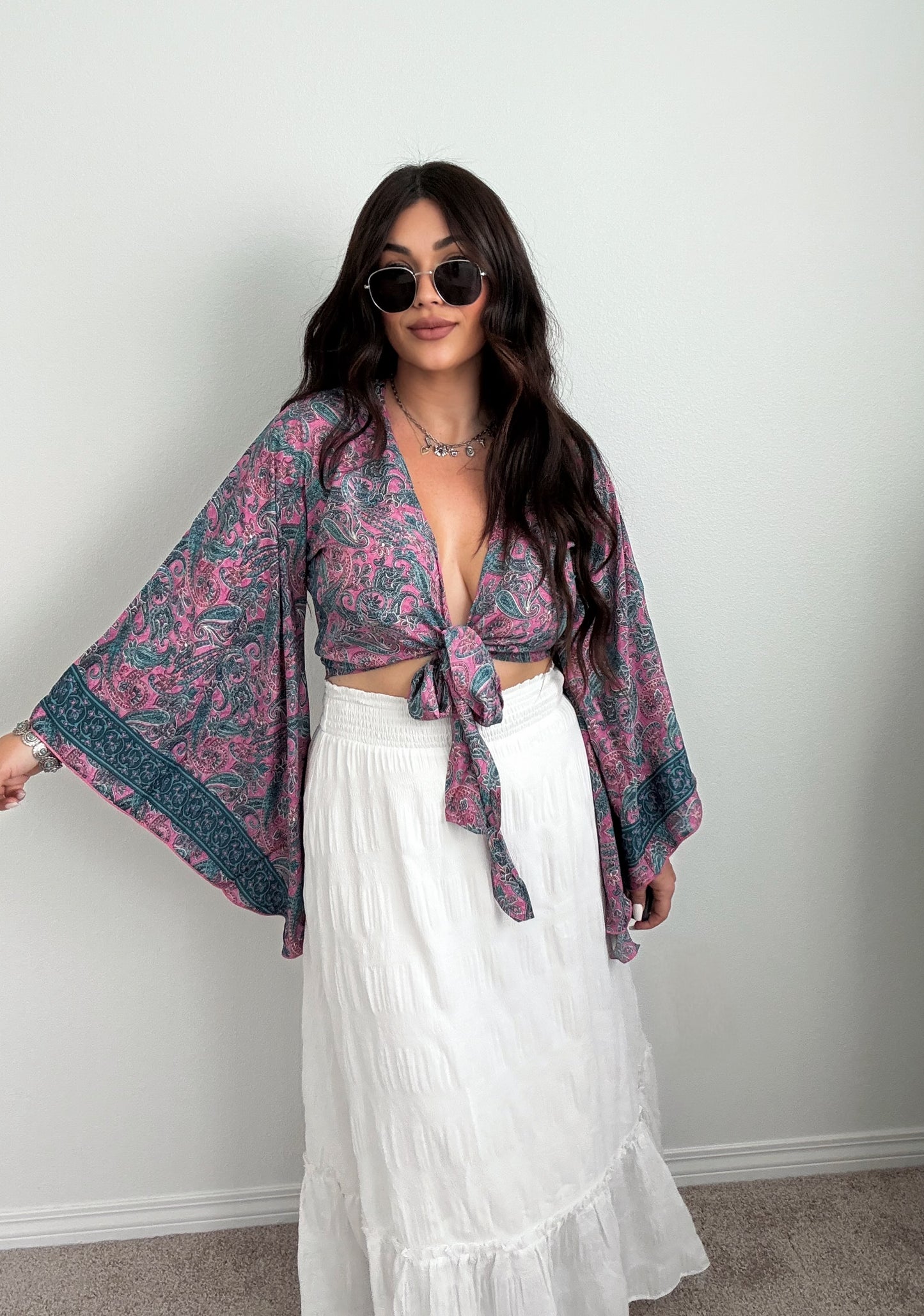 “Indio” Boho Tie Top (ONESIZE)