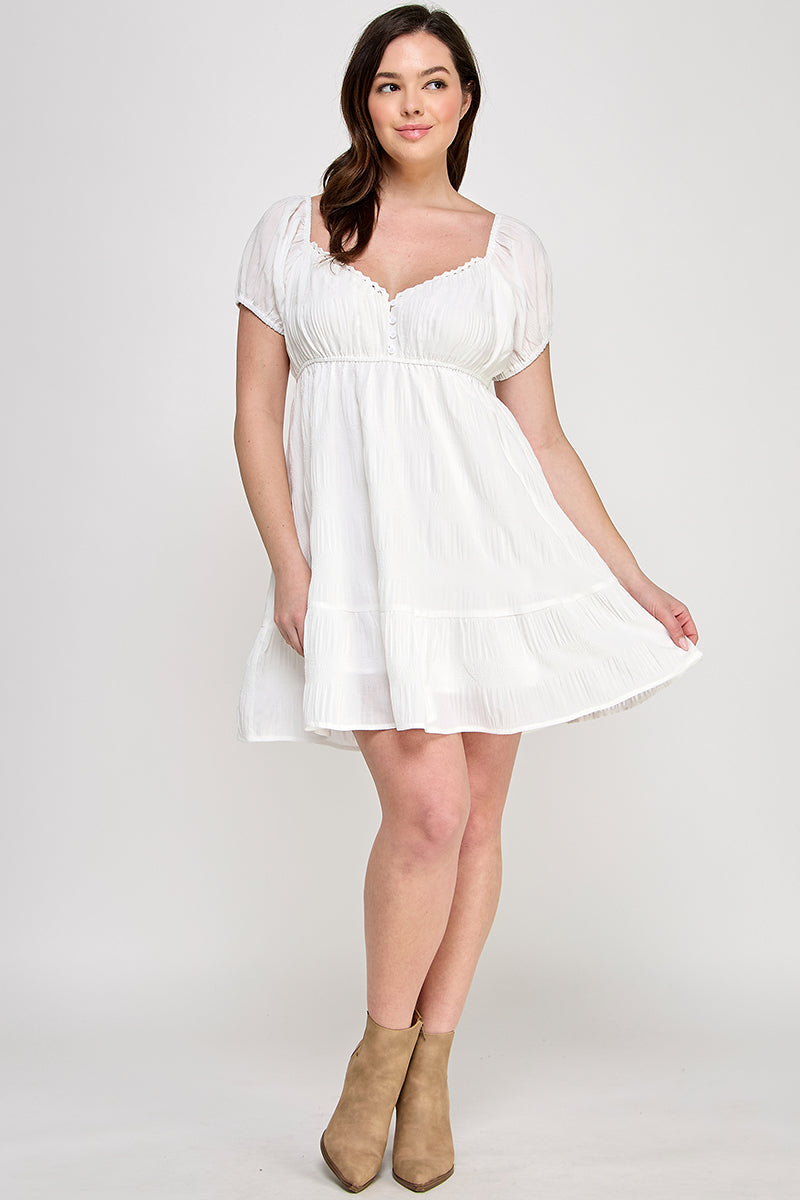 “Hillary” Short Sleeve Dress