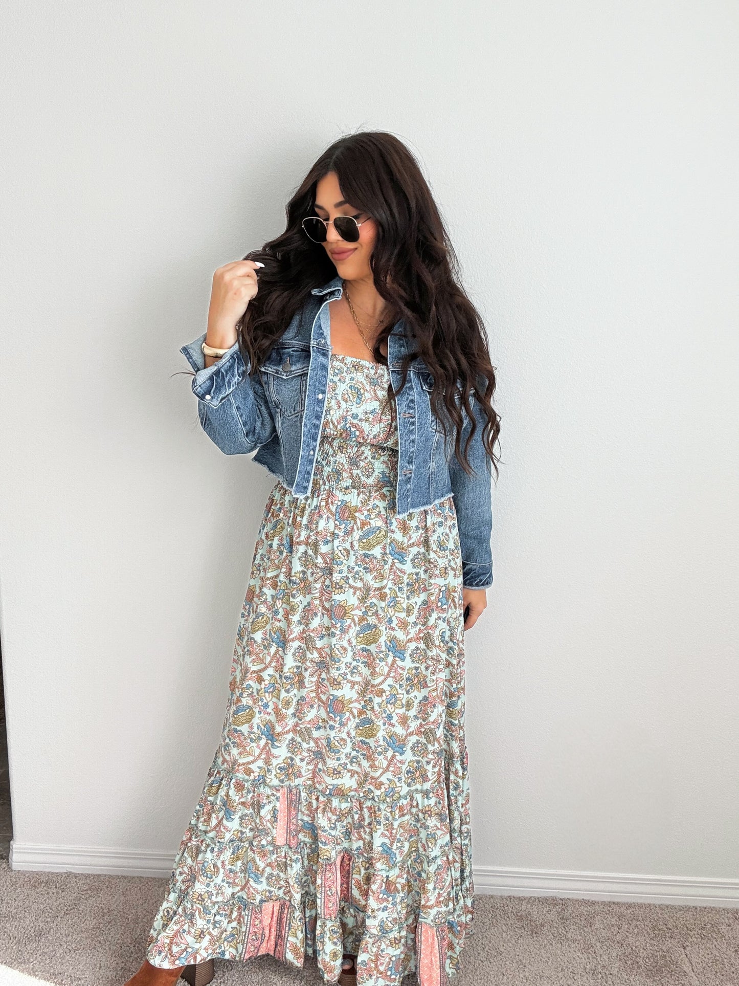 “Austin” denim jacket ( dark wash)