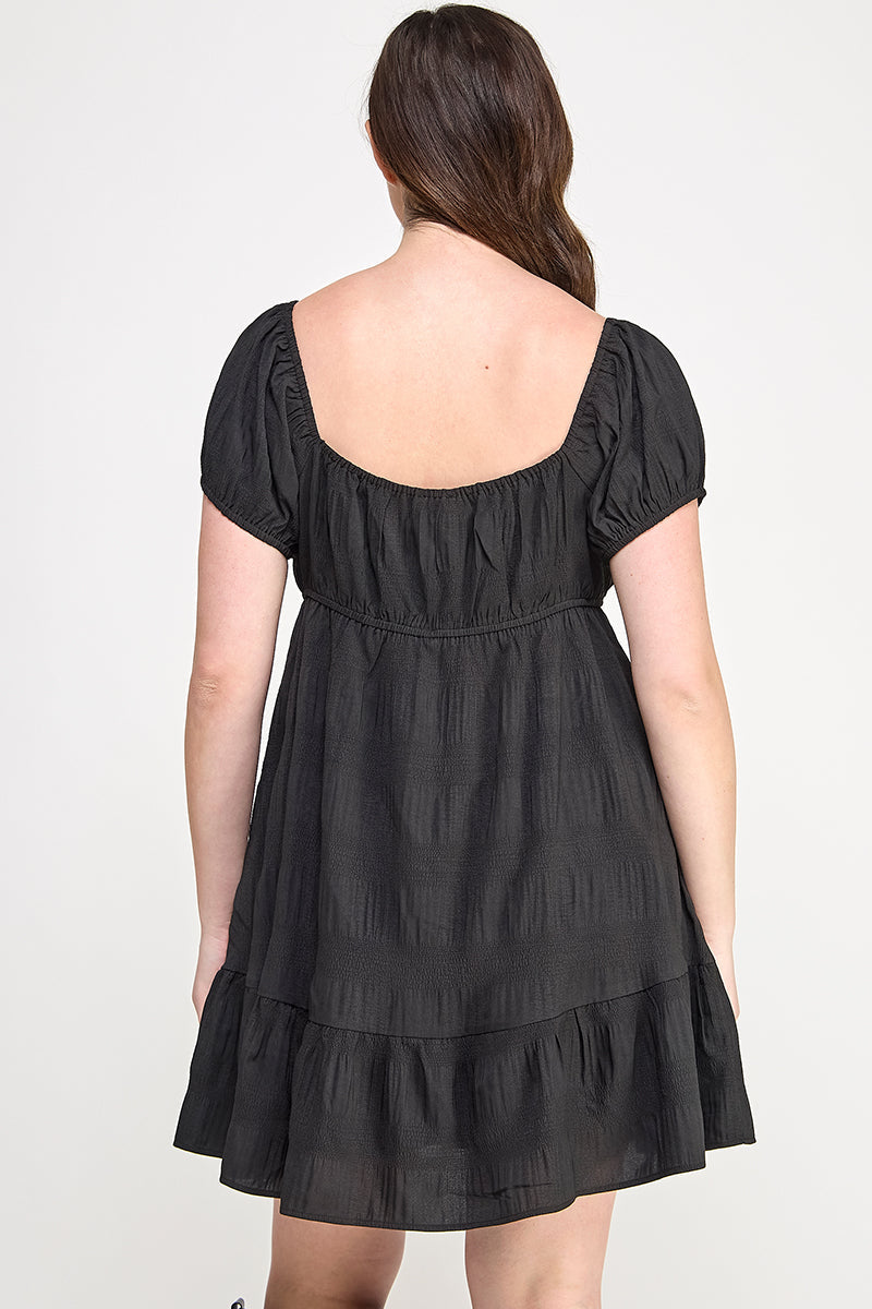 “Hillary” Short Sleeve Dress