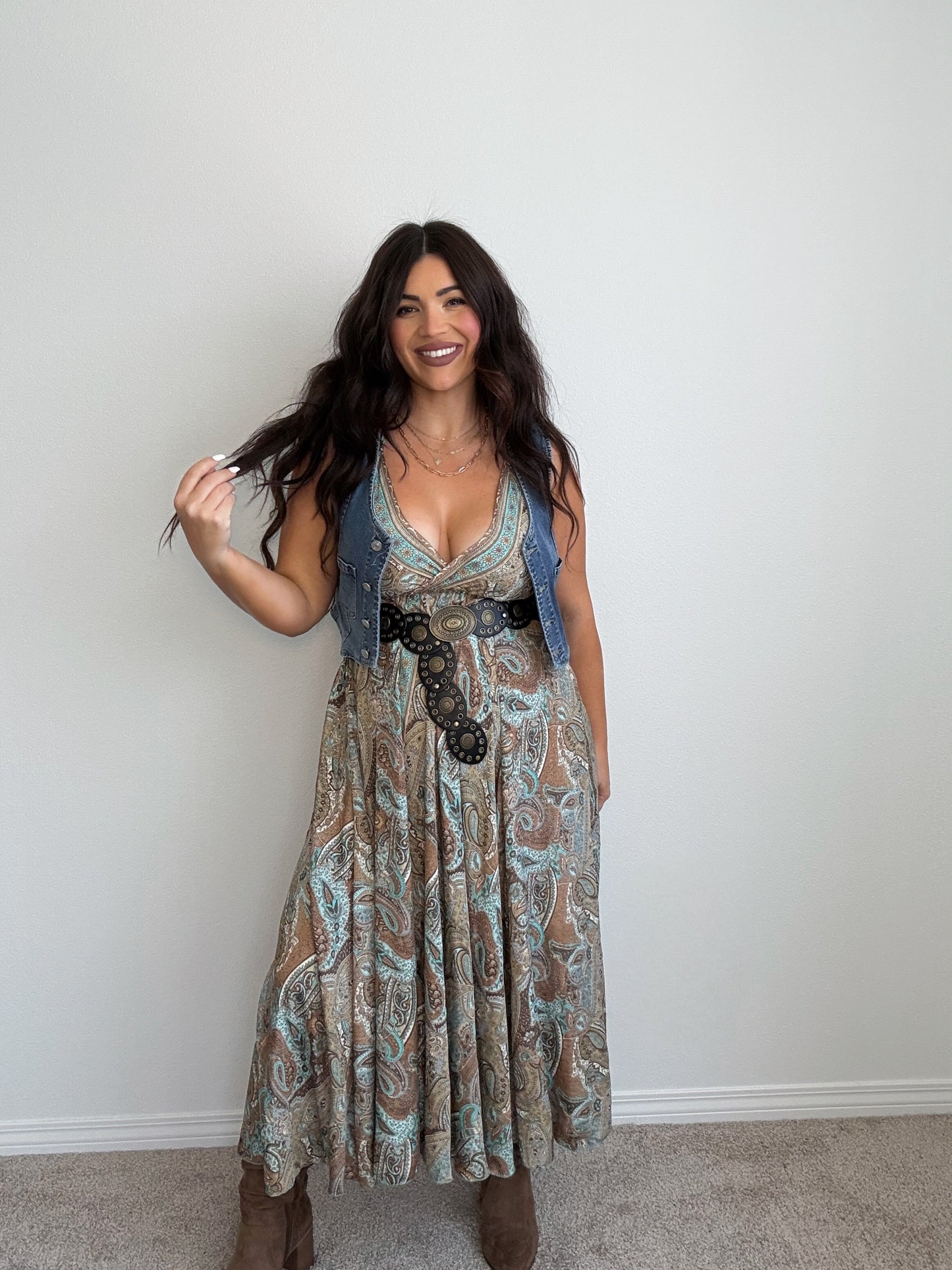 “Fiji” Boho (ONESIZE) Midi Dress