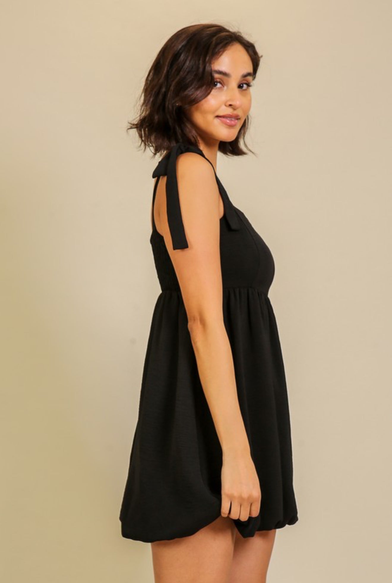 “Emma” Tie Short Dress