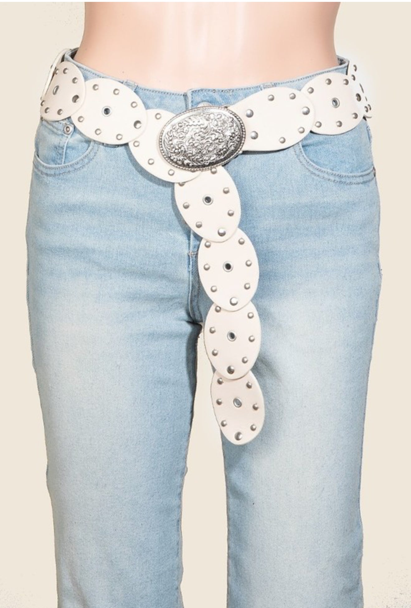 “Houstin” western oval belt
