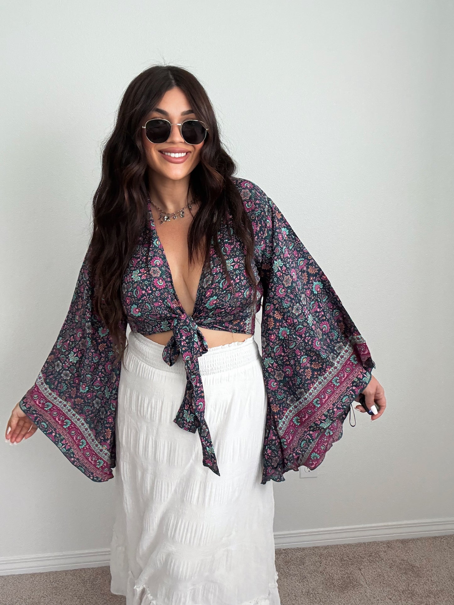 “Indio” Boho Tie Top (ONESIZE)