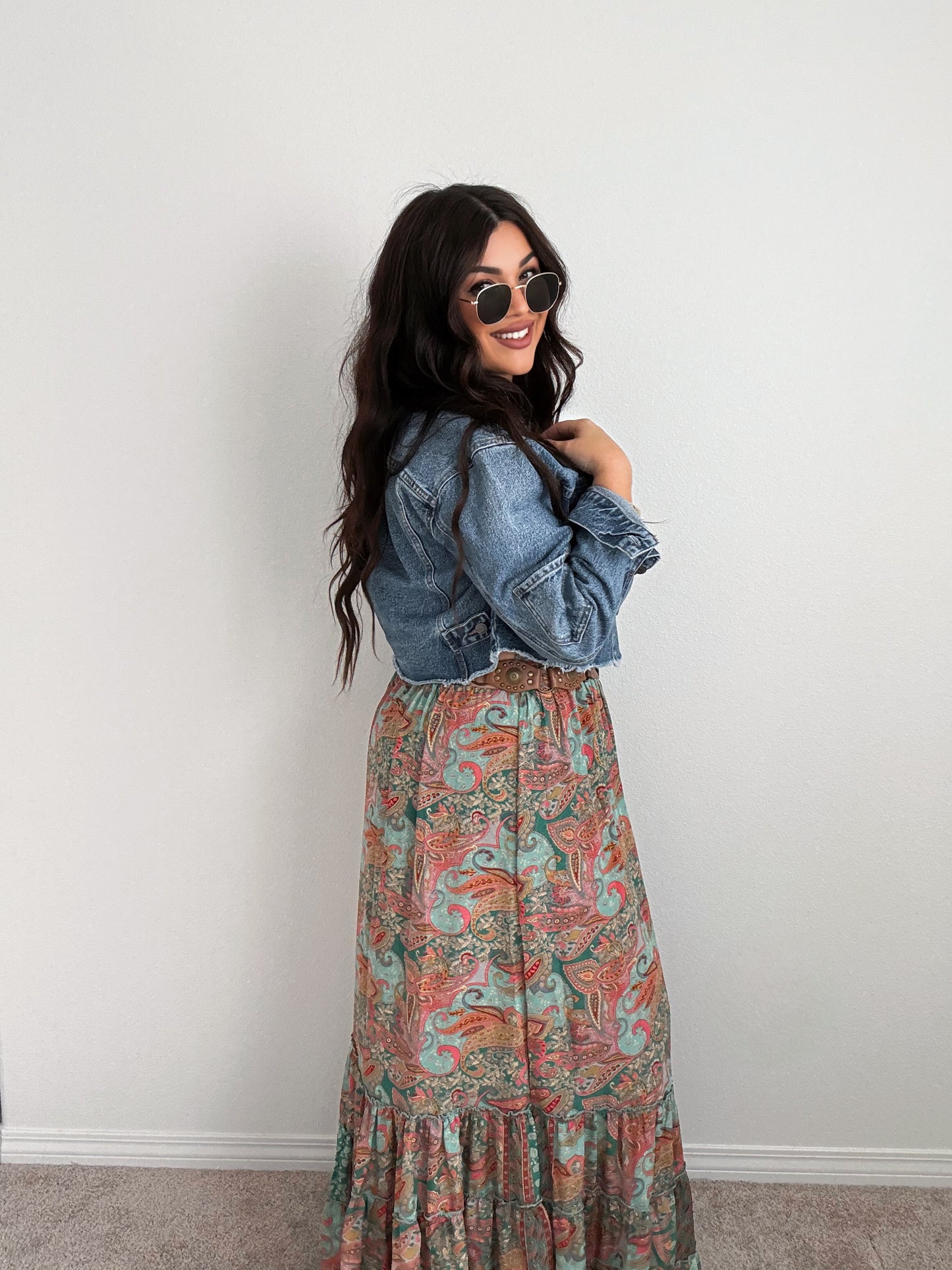 “Austin” denim jacket ( dark wash)