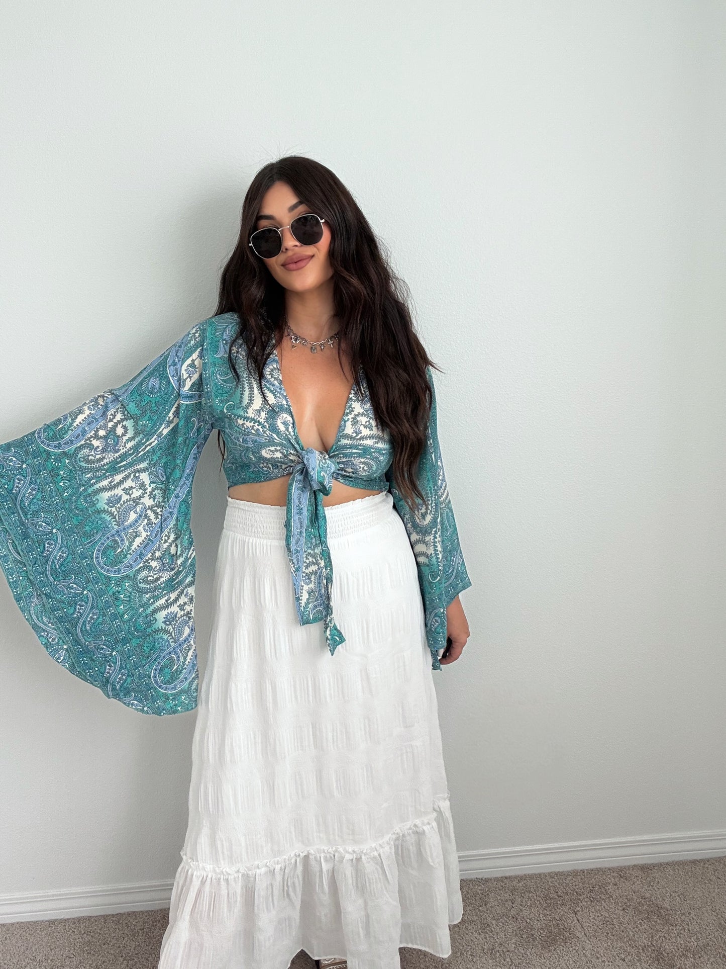 “Indio” Boho Tie Top (ONESIZE)