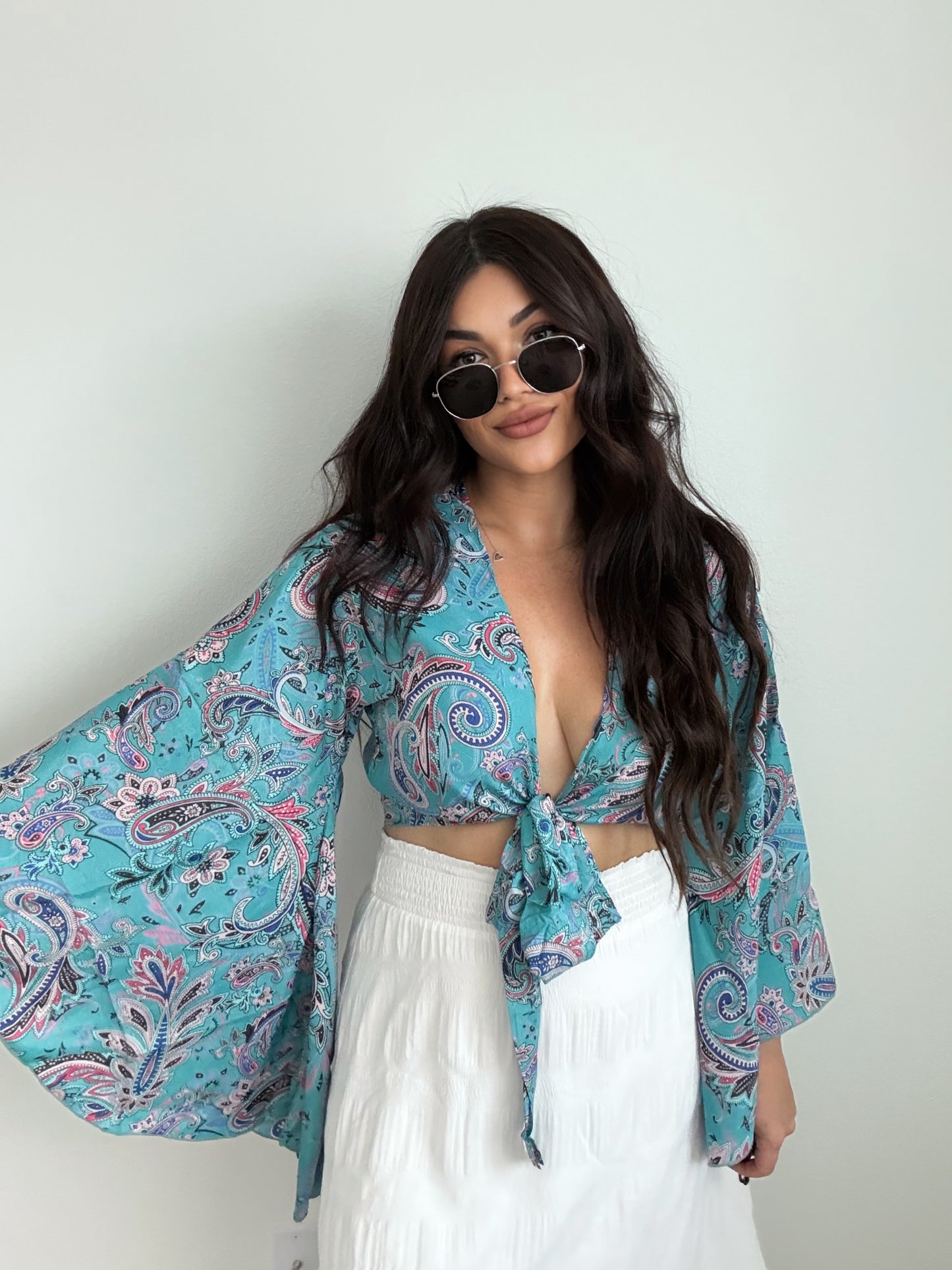 “Indio” Boho Tie Top (ONESIZE)