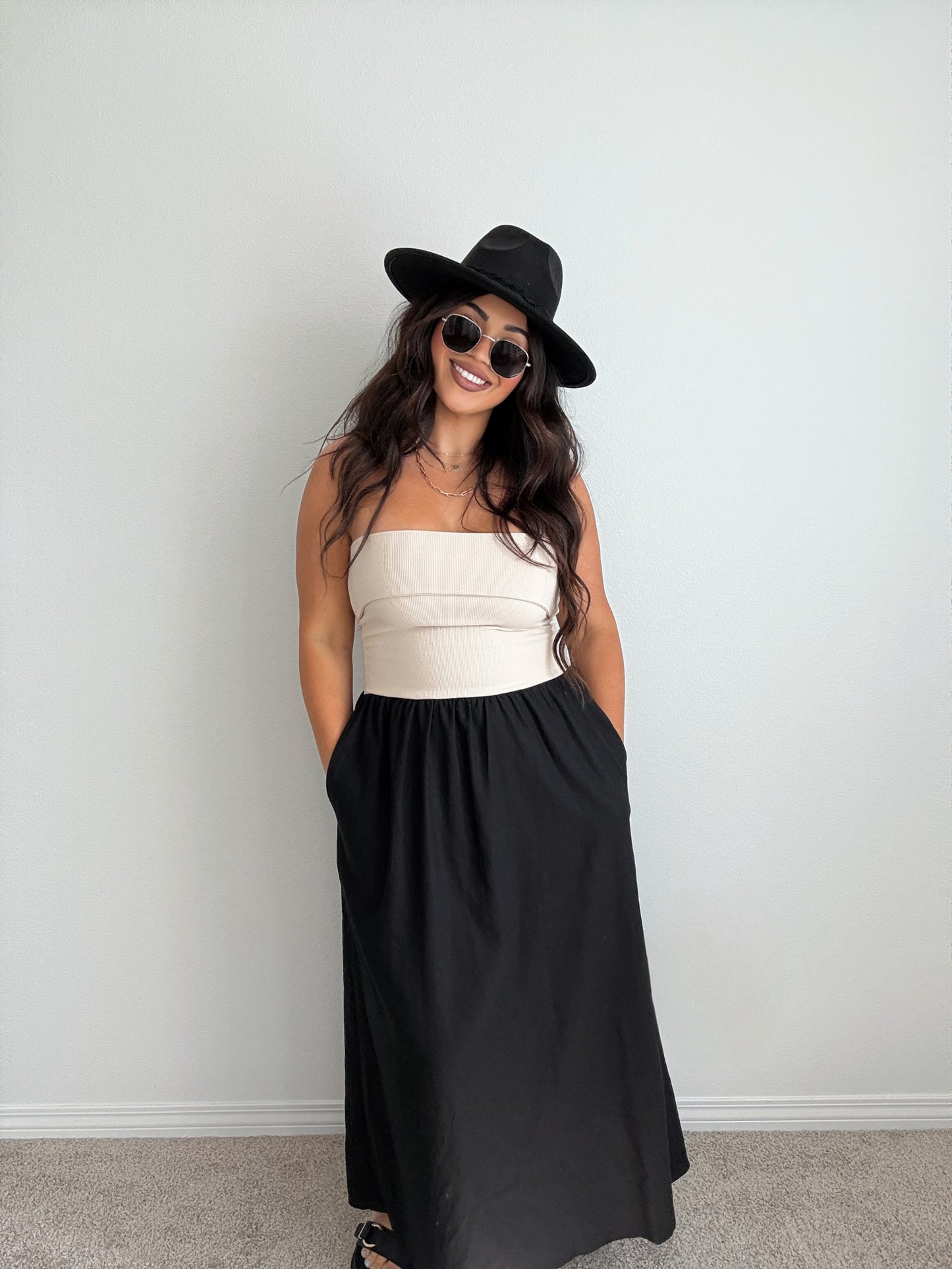 “Chasing Dreams” Mixed Strapless Dress