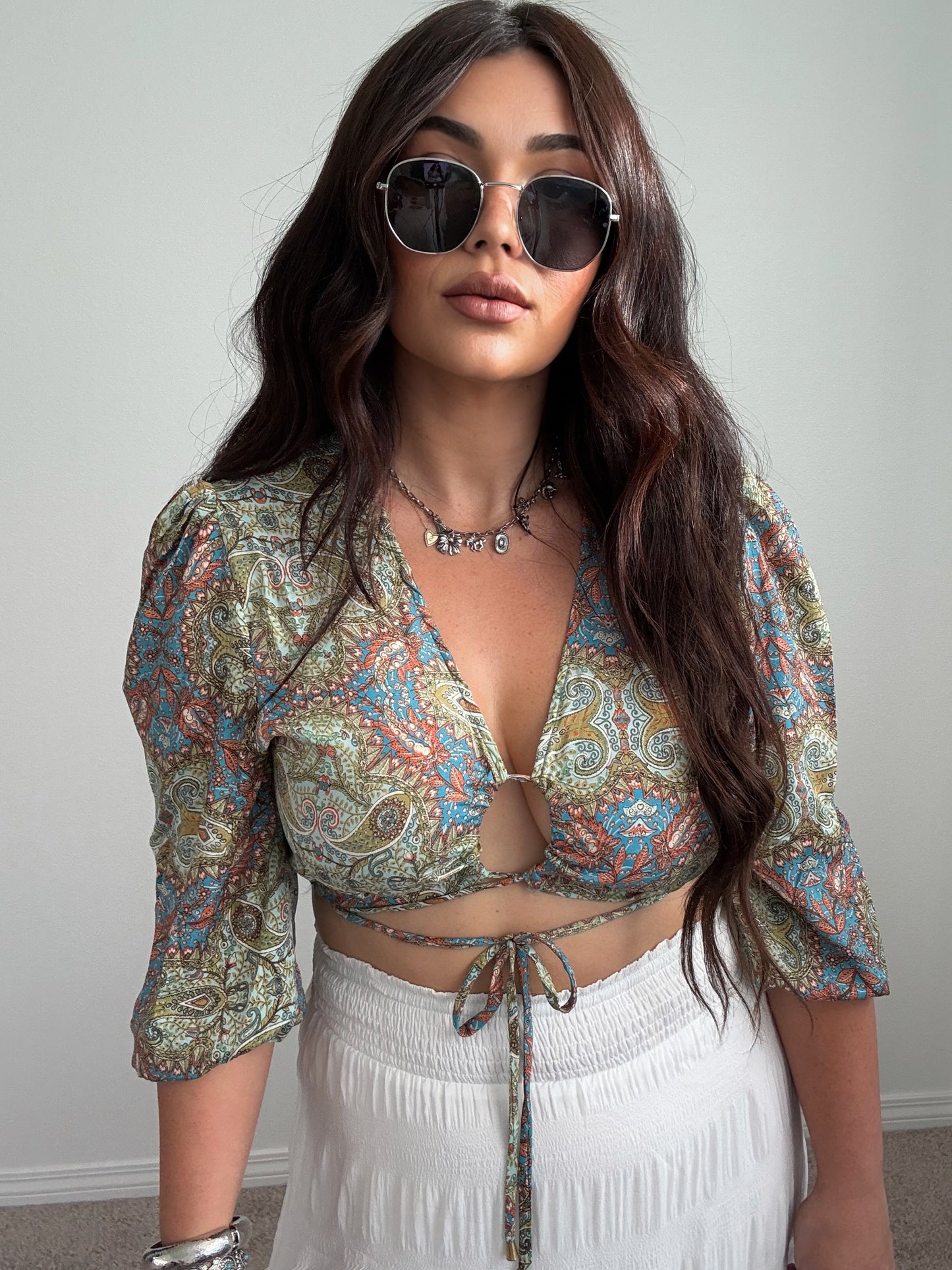 Boho Tie top (one size)