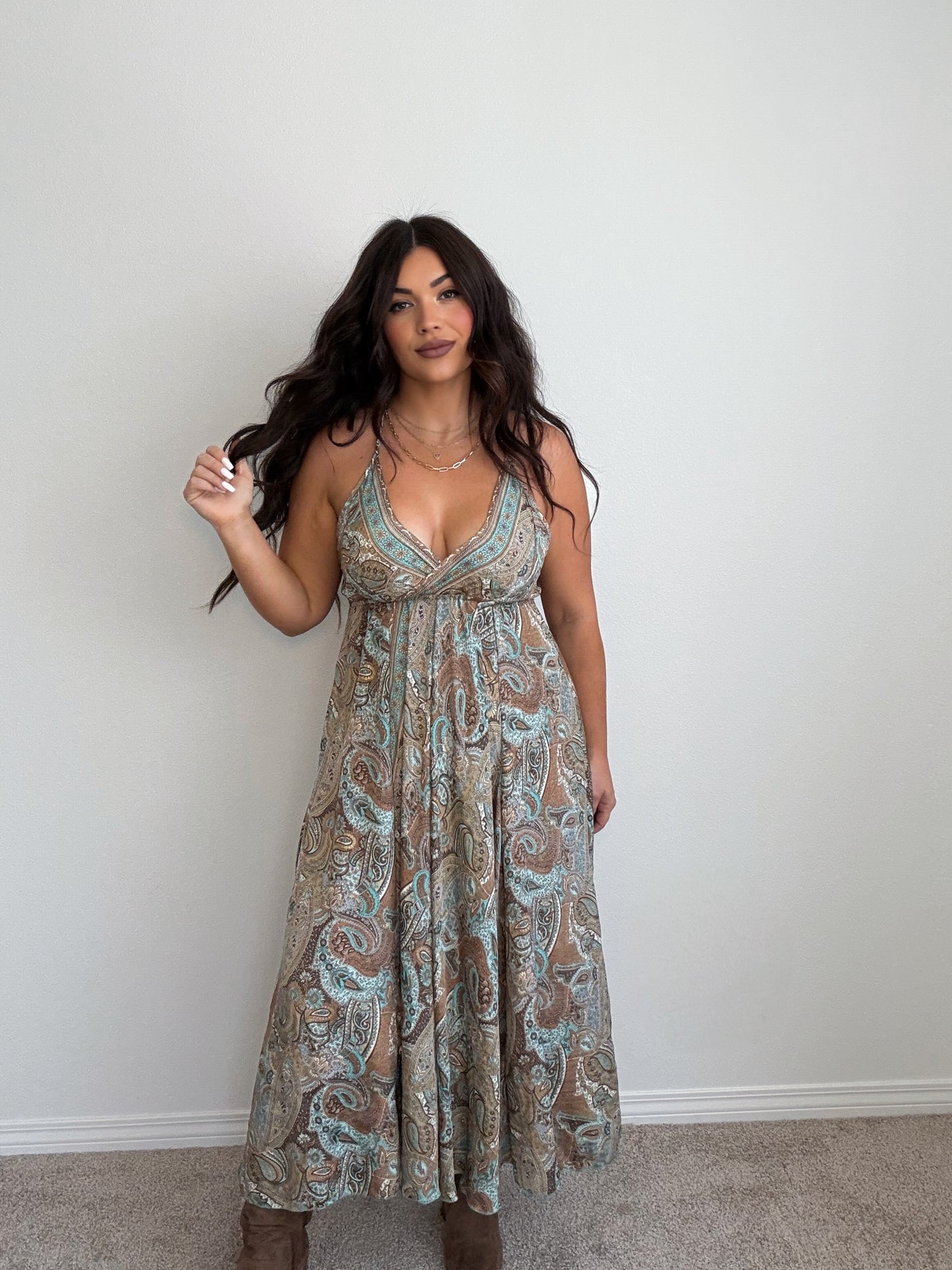 “Fiji” Boho (ONESIZE) Midi Dress