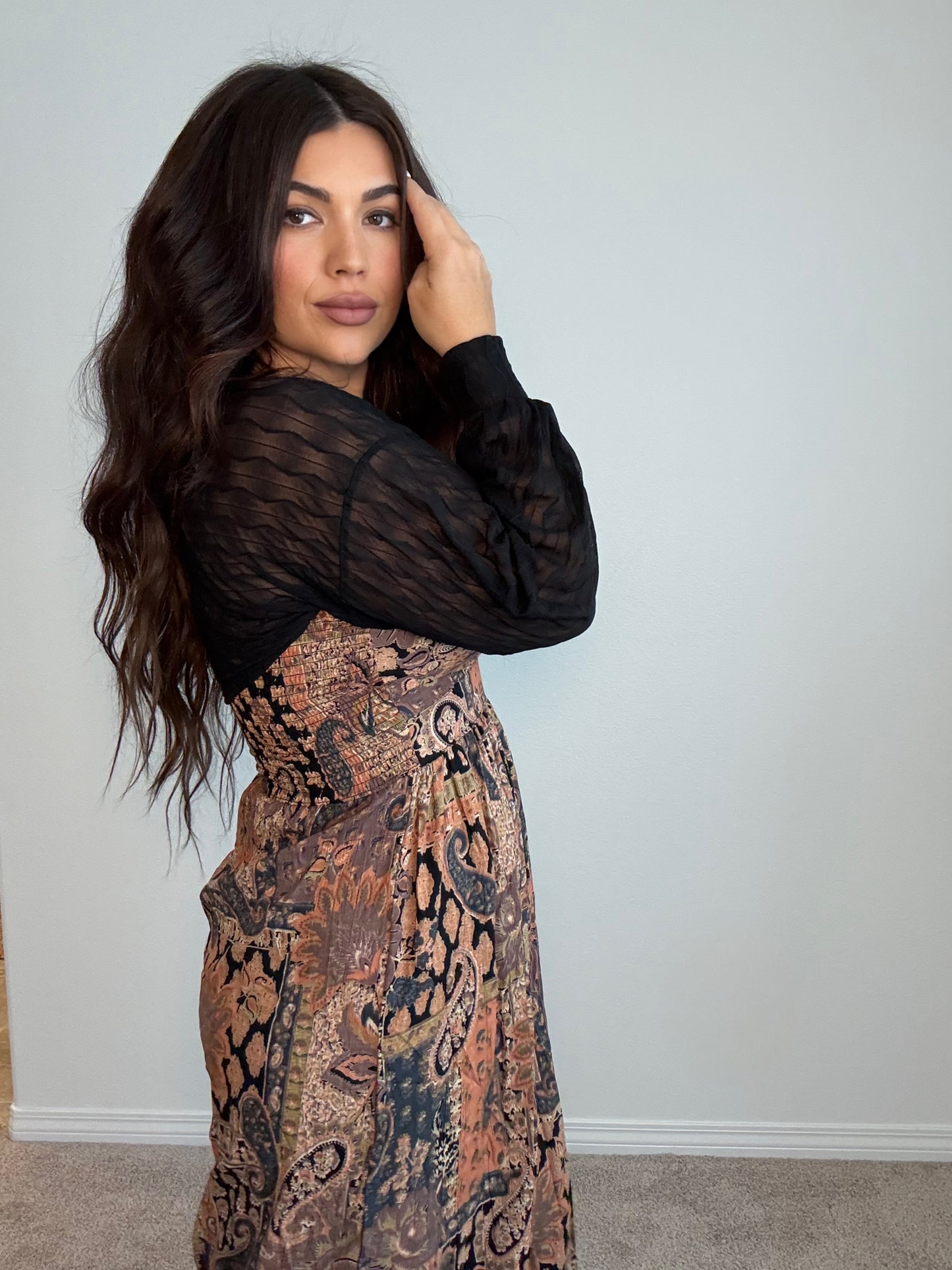 “Corrine” Sheer Cardigan Bolero