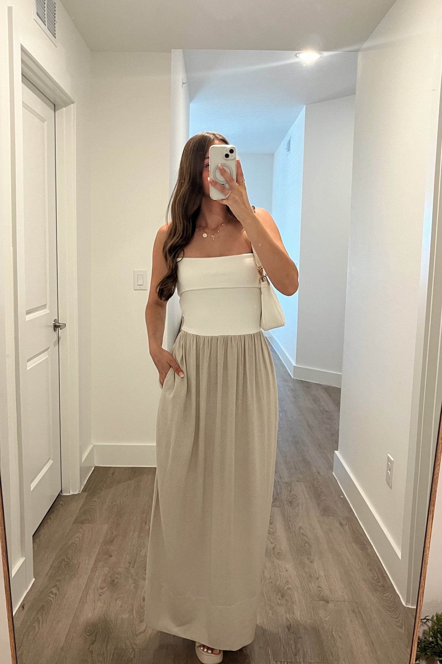 “Chasing Dreams” Mixed Strapless Dress