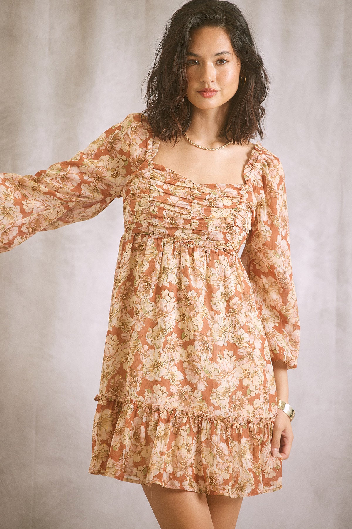 “Haven” Sleeved Short Dress