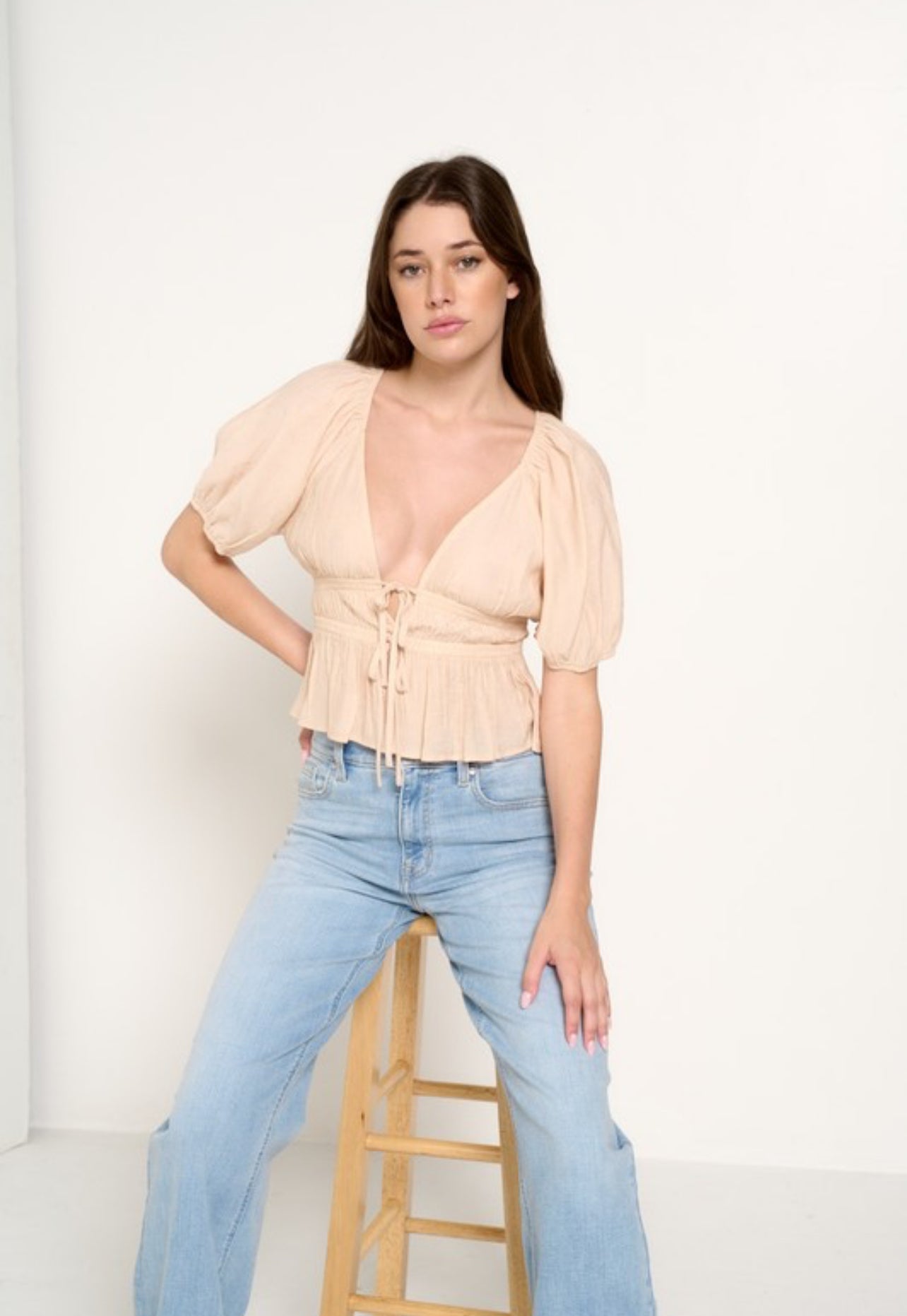 “Kaley” Tie Top