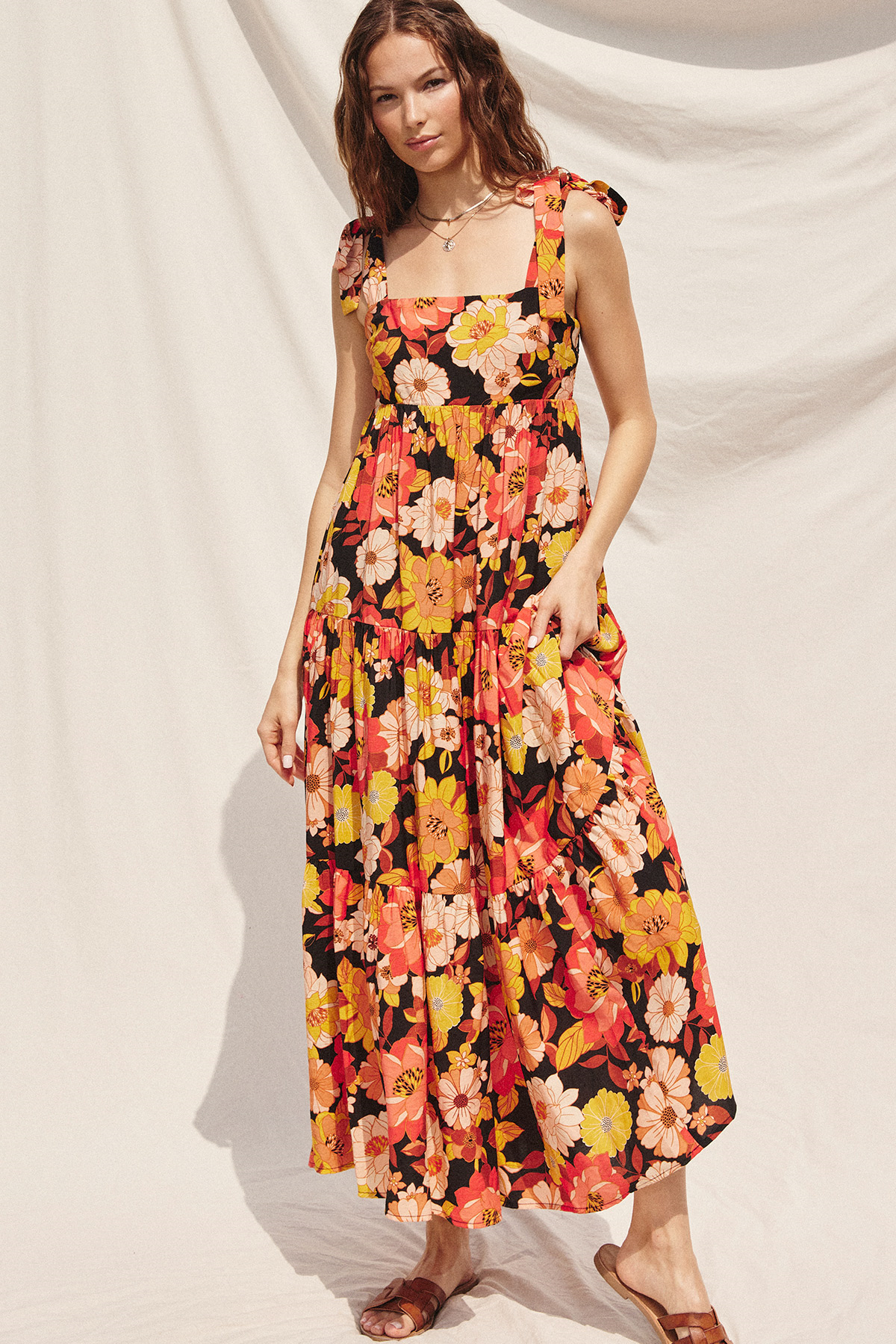 “Chase the sun” Maxi Tie Dress