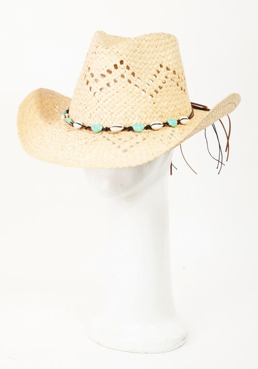 “Sloan” Cowrie Shell Hat
