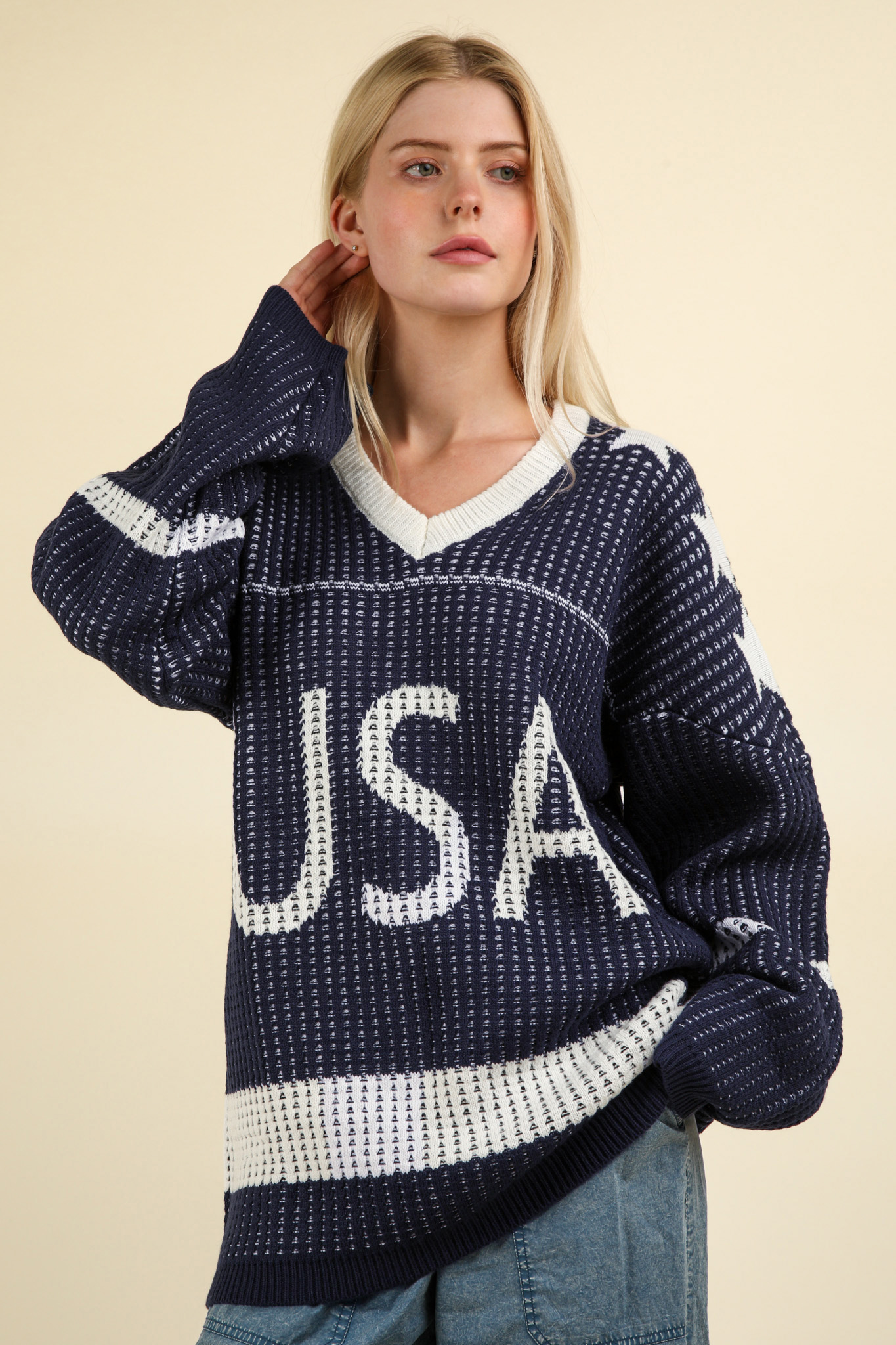 “Stars & Stripes” sweater