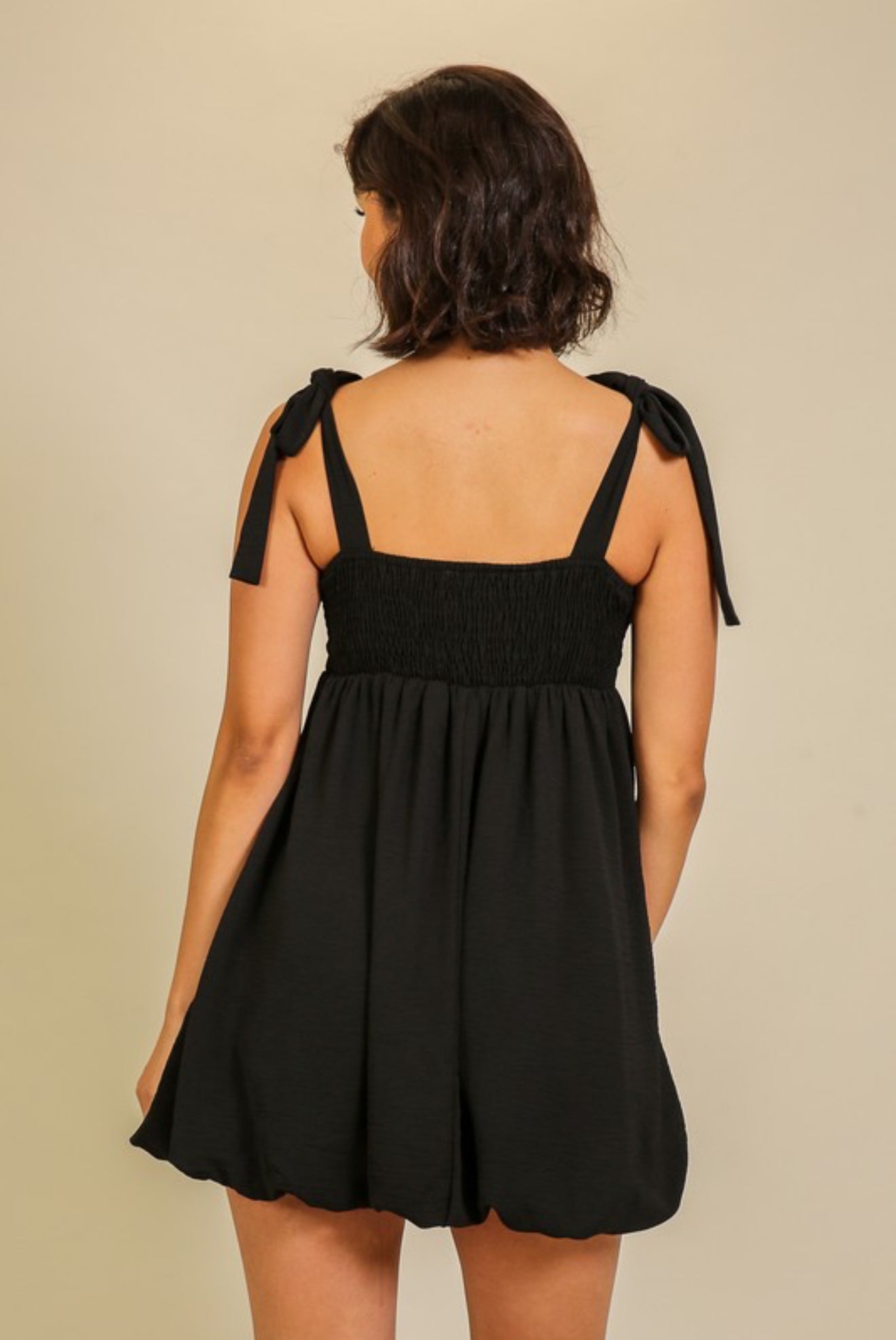 “Emma” Tie Short Dress