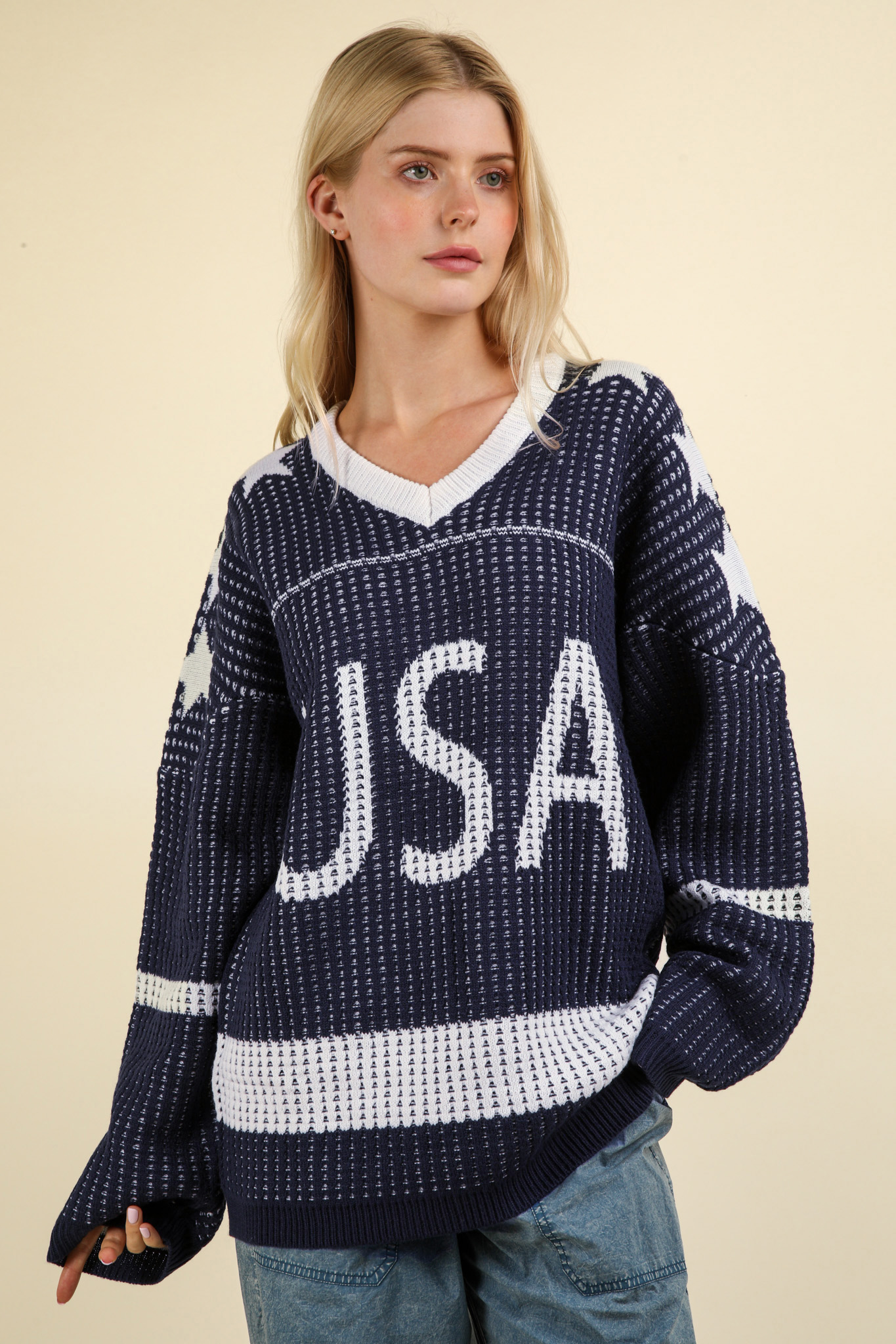 “Stars & Stripes” sweater