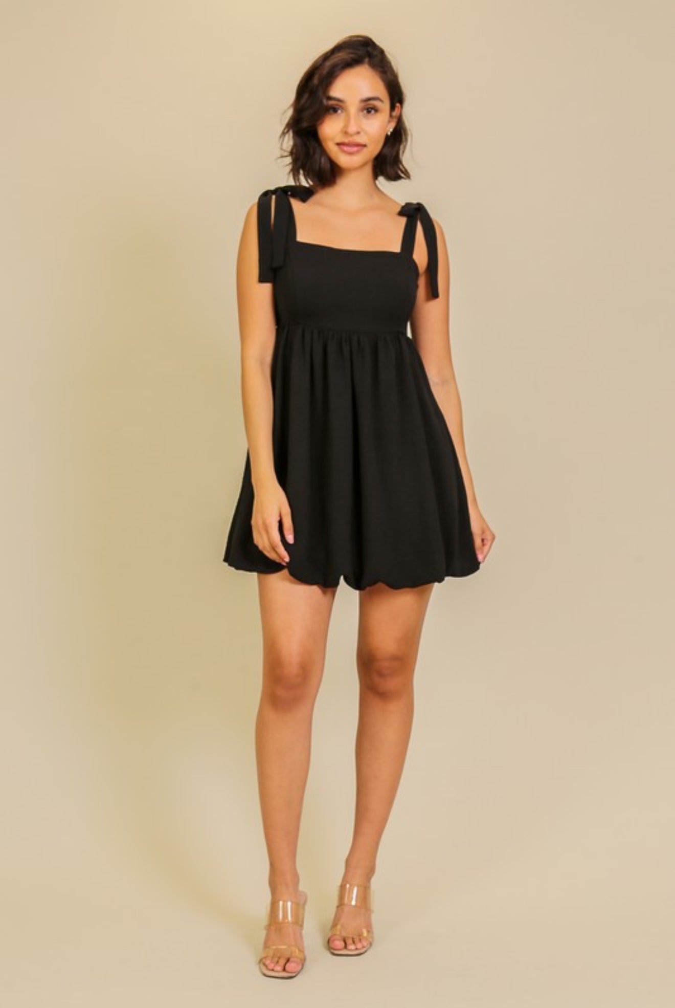 “Emma” Tie Short Dress
