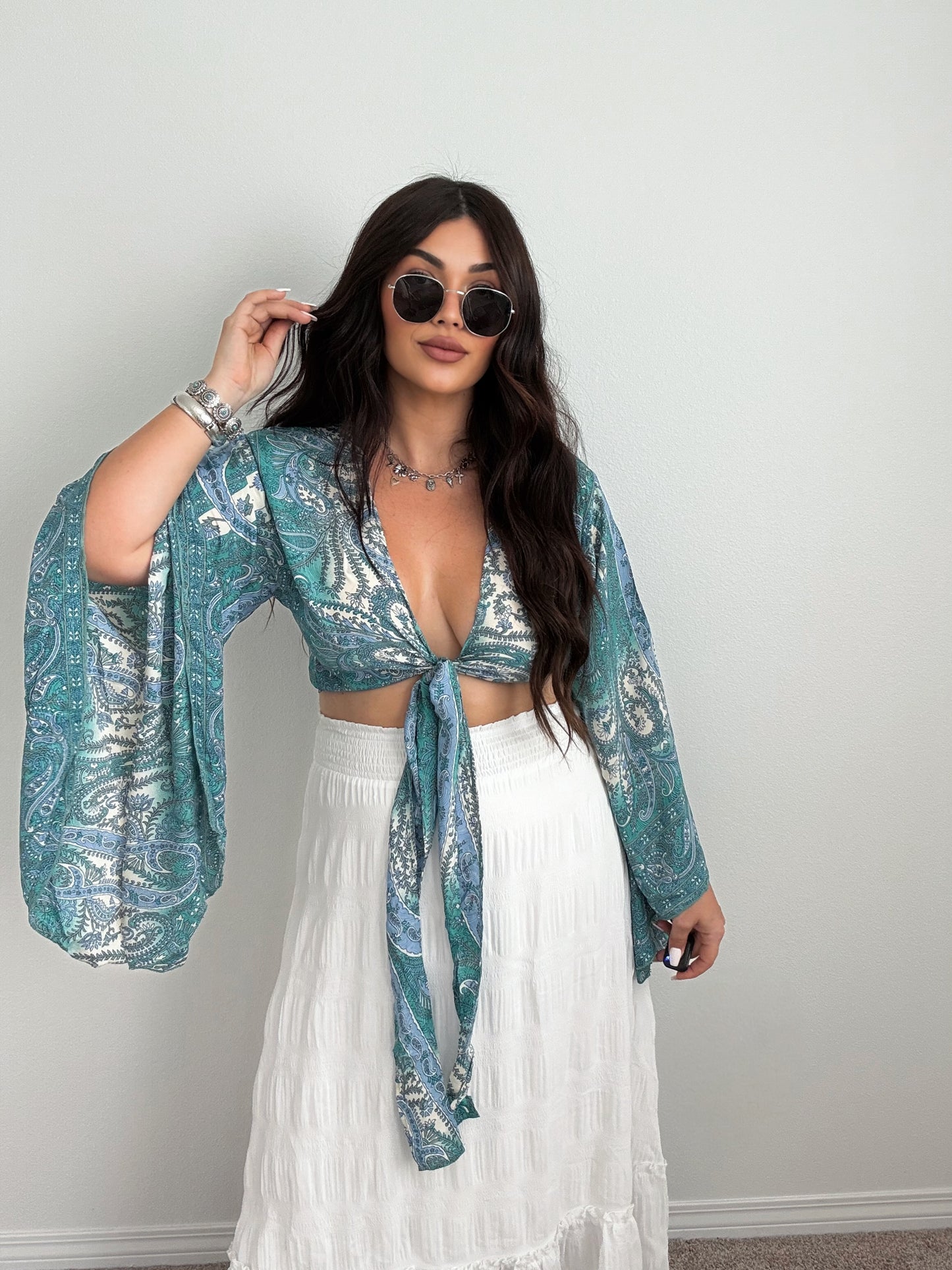 “Indio” Boho Tie Top (ONESIZE)