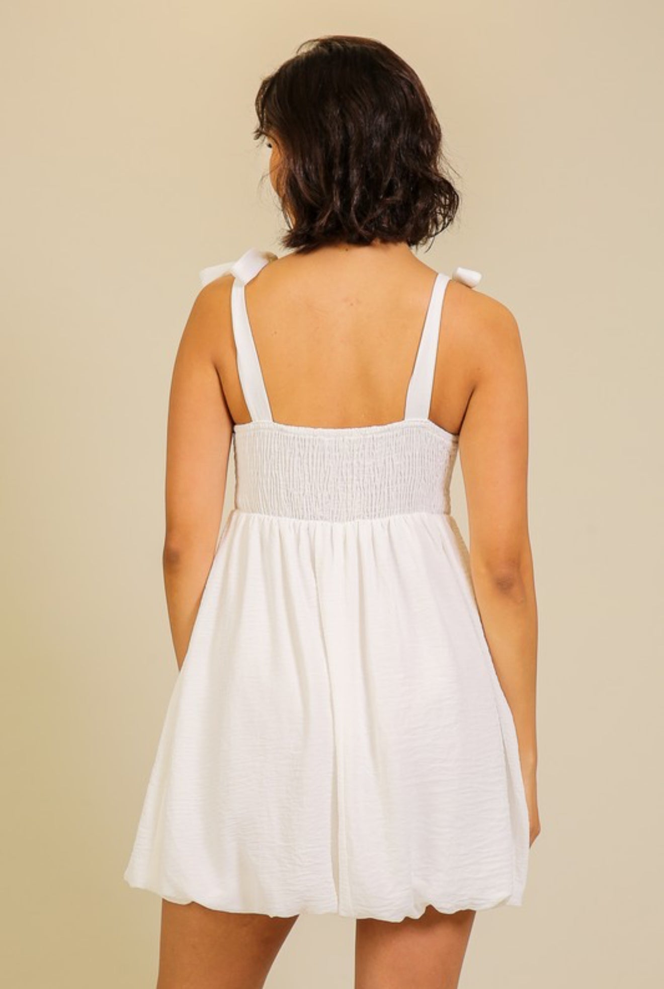 “Emma” Tie Short Dress