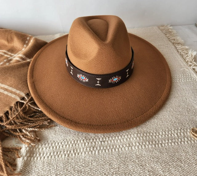 “Tribe” Wide Brim Hat