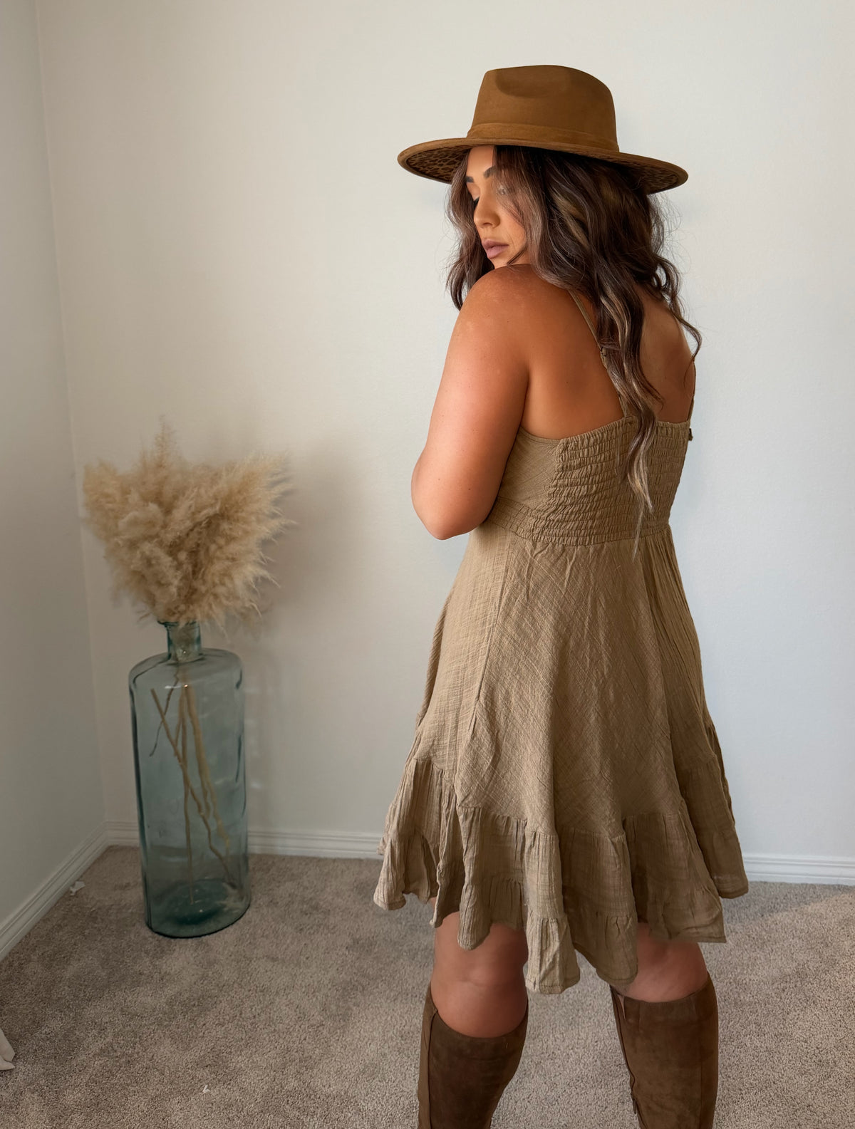 “Athens” Cotton Short Dress (onesize)