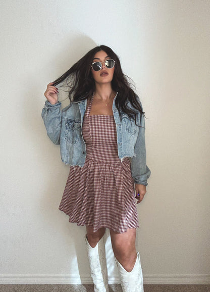 “Picnic Love” Halter Dress