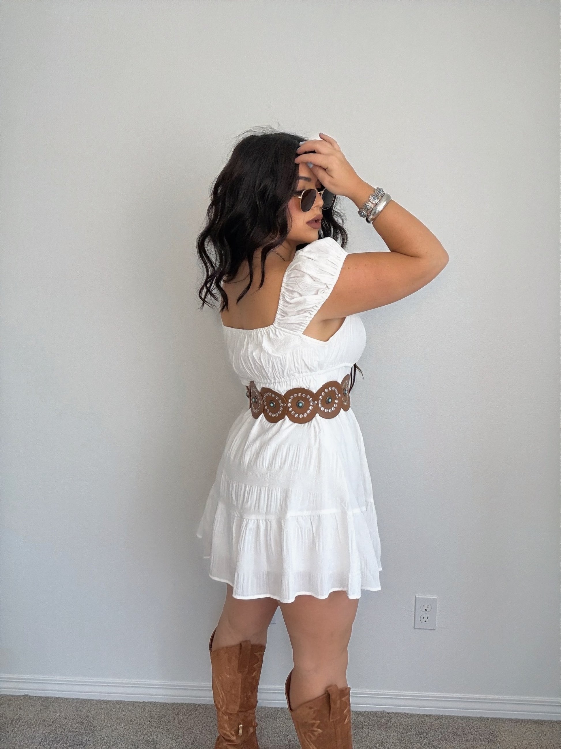 Hillary Short Sleeve Dress Golden Tribe Boutique Hillary Short Sleeve Dress Golden Tribe Boutique