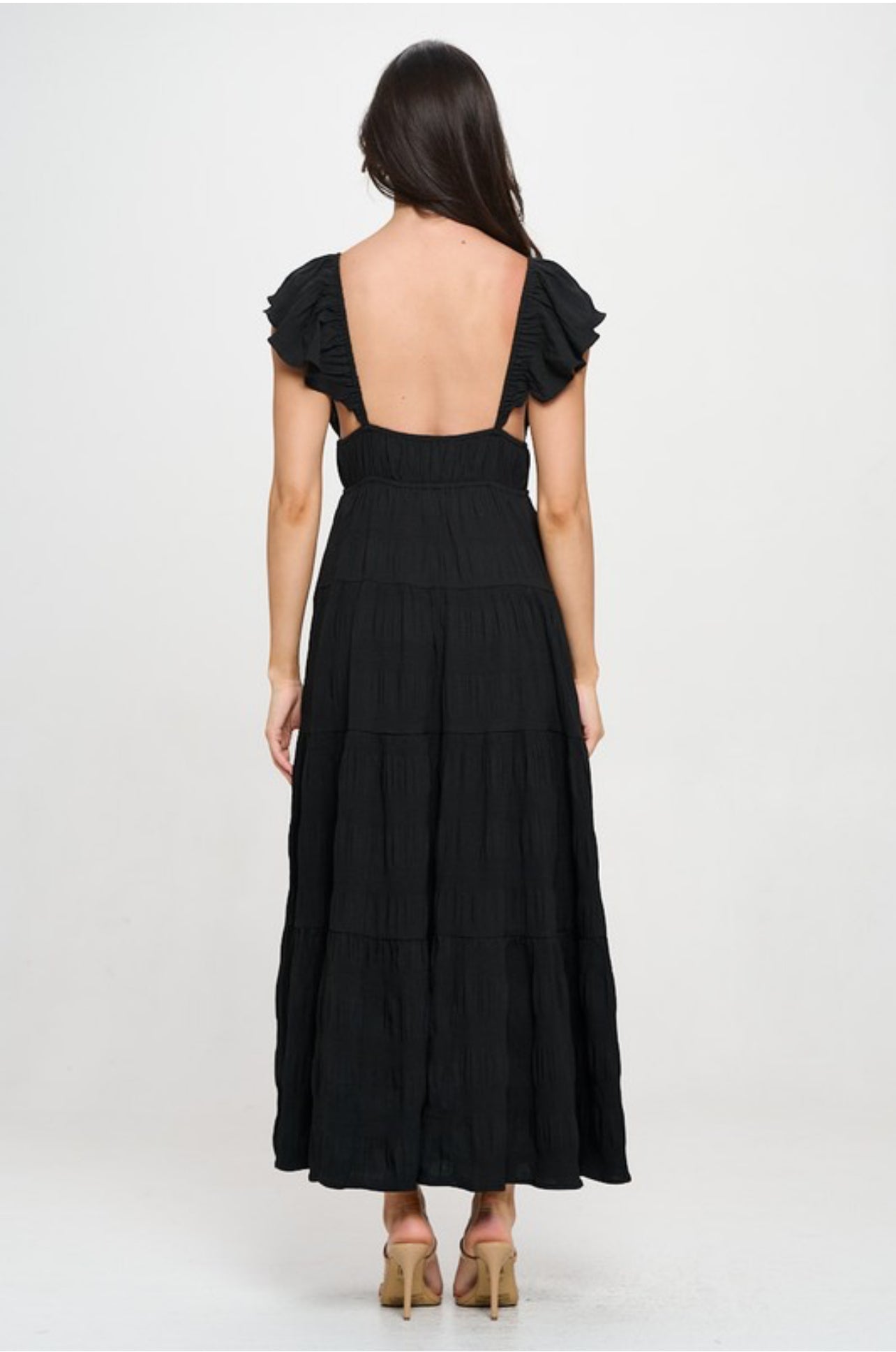 “Stassi” Tie Maxi dress