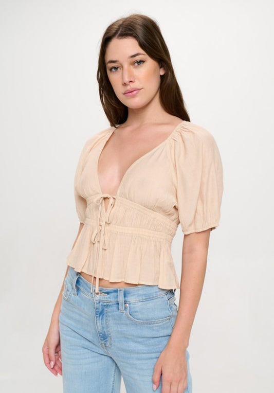 “Kaley” Tie Top
