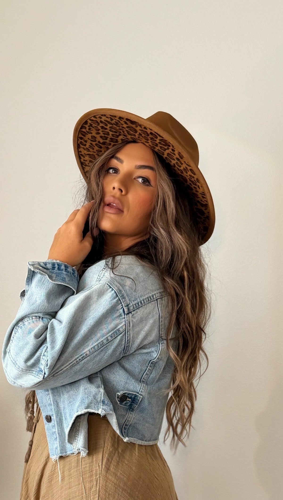 “Cheetah Time” Flat Brim hat